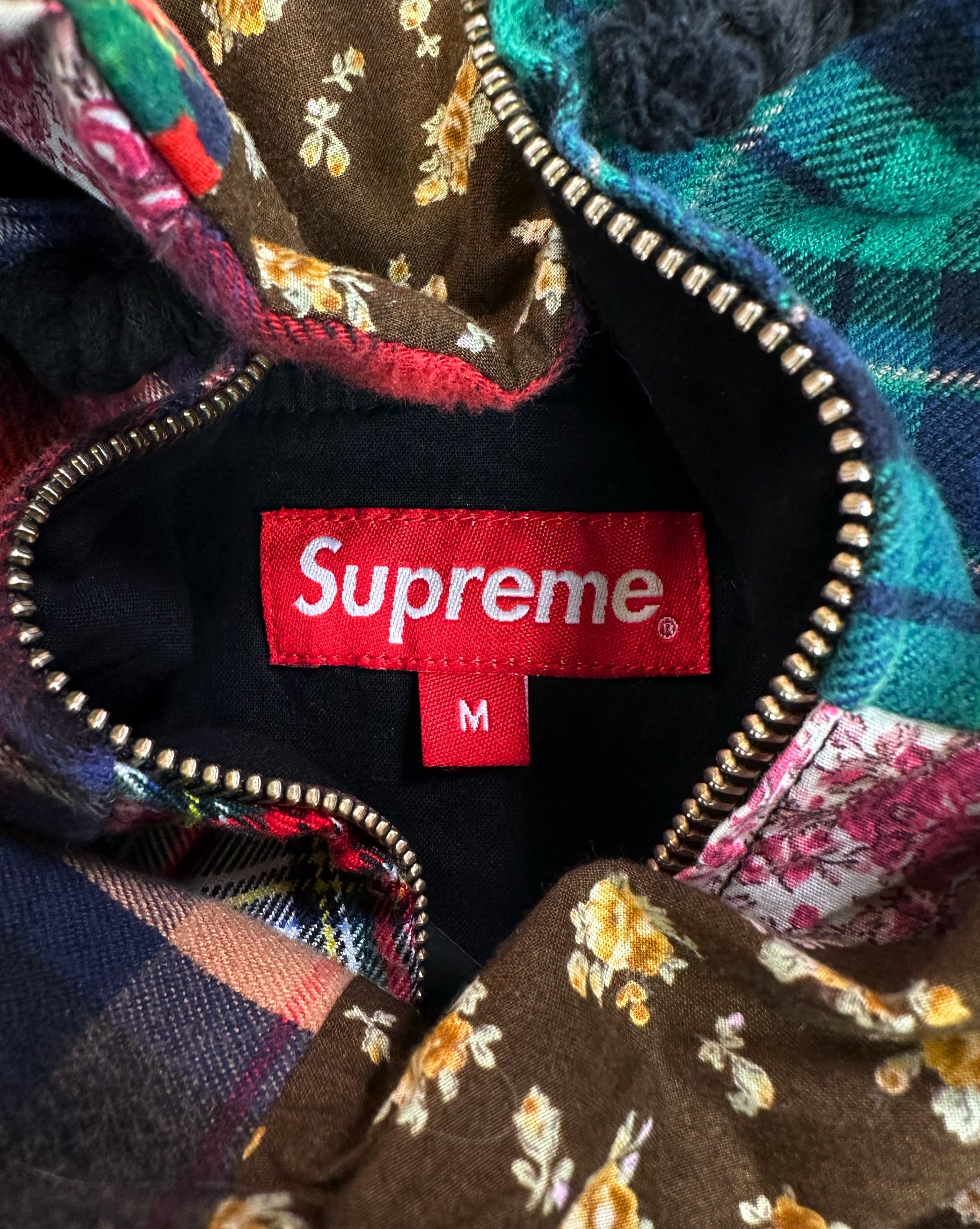 AW16 Supreme ‘Patchwork’ Embroidered Box Logo Anorak Jacket