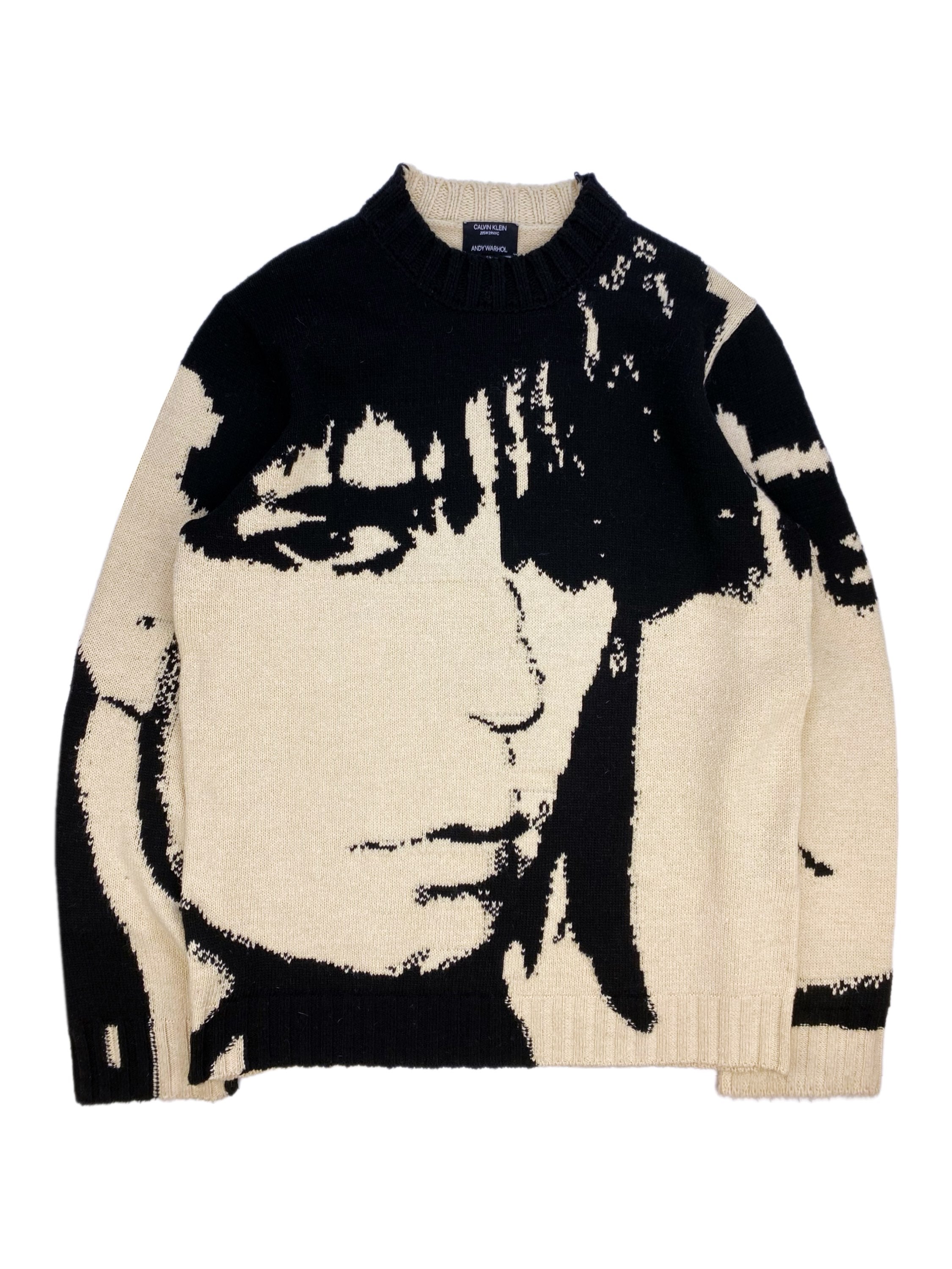 RAF SIMONS CK205W39NYC X ANDY WARHOL 'STEPHEN SPROUSE' KNIT