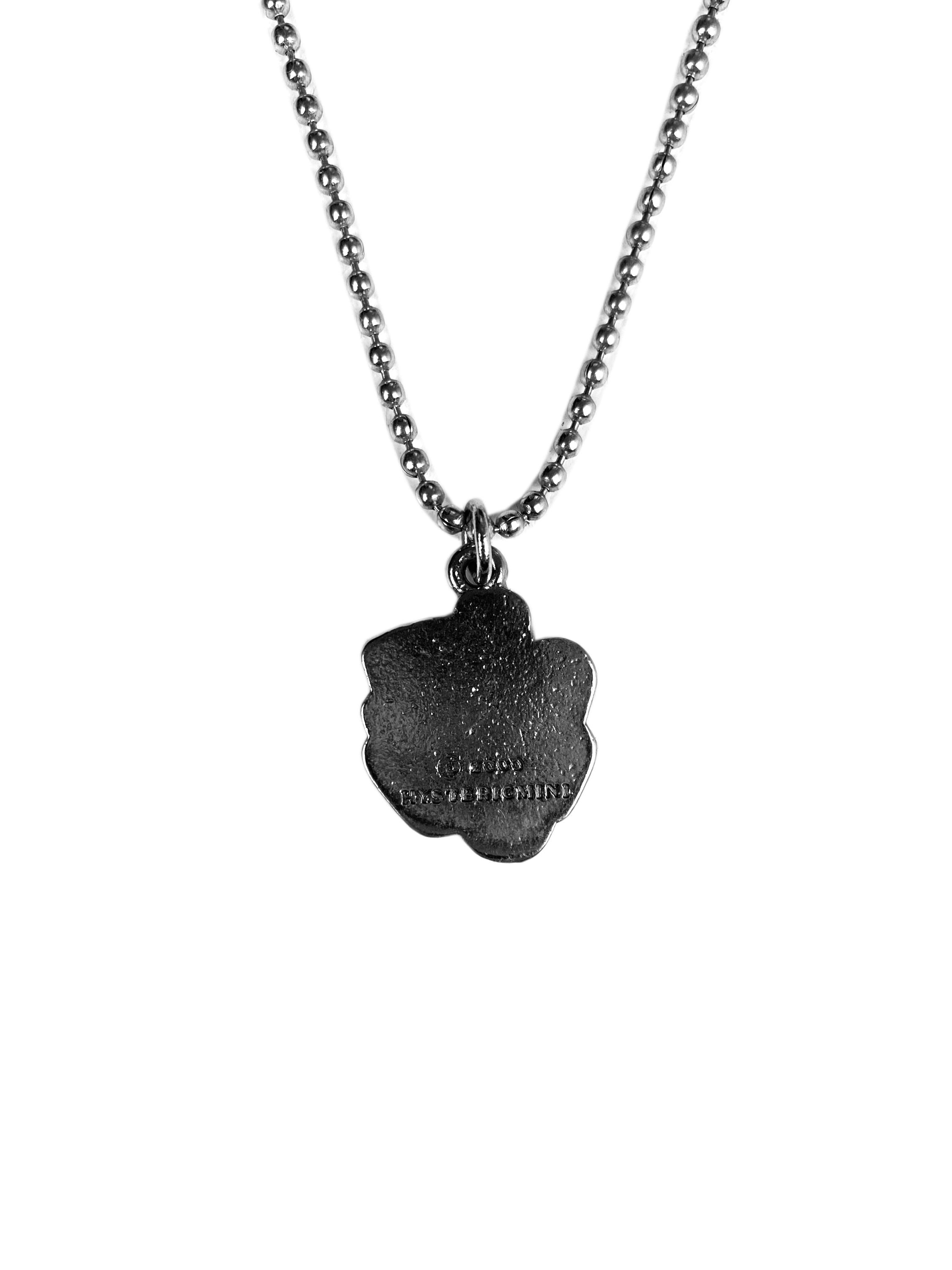 00s Hysteric Glamour ‘Super Hys’ Hot Pink Two Tone Necklace