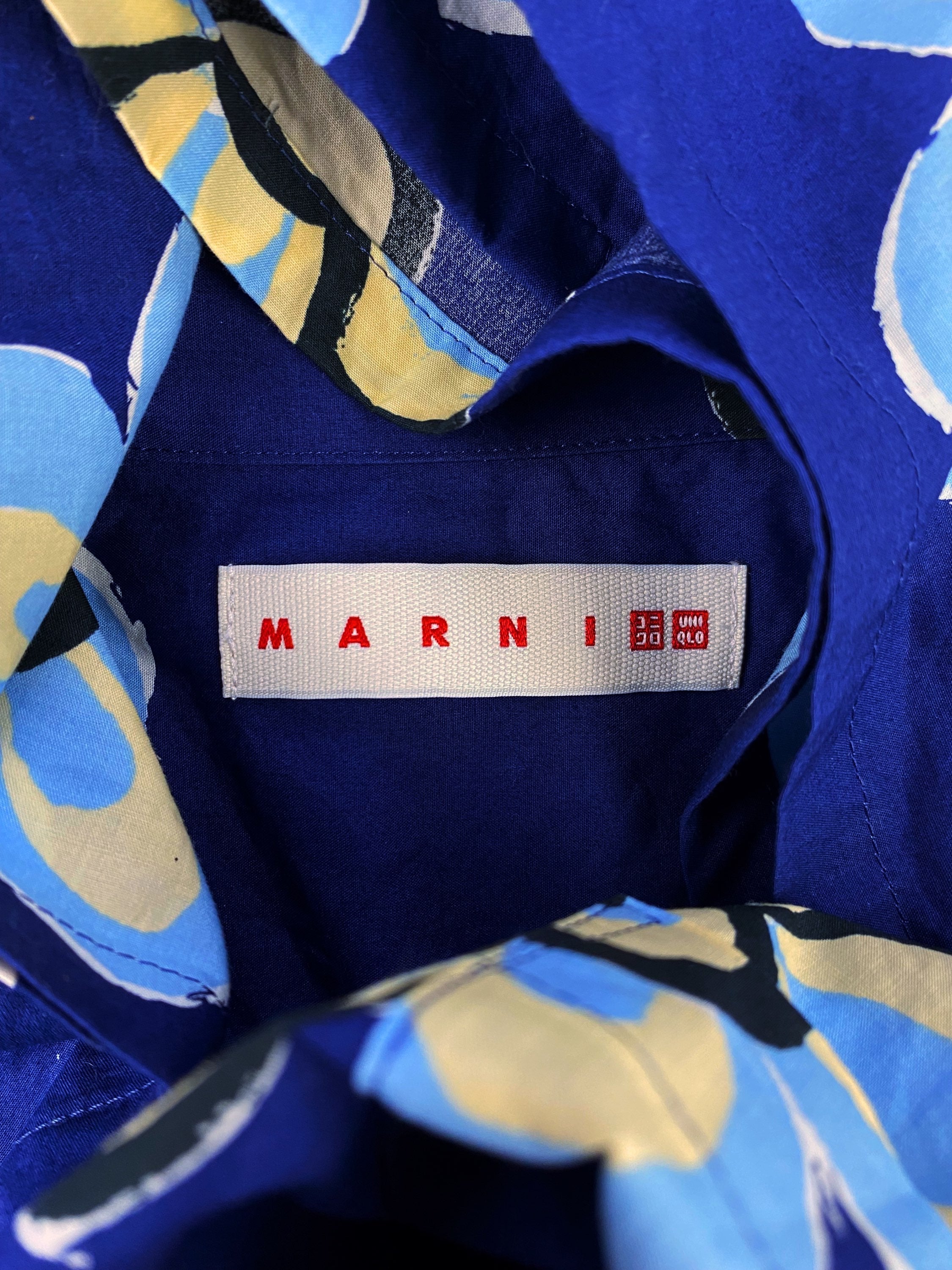 Marni x Uniqlo ‘Floral’ Full Print Shortsleeve Camp Collar
