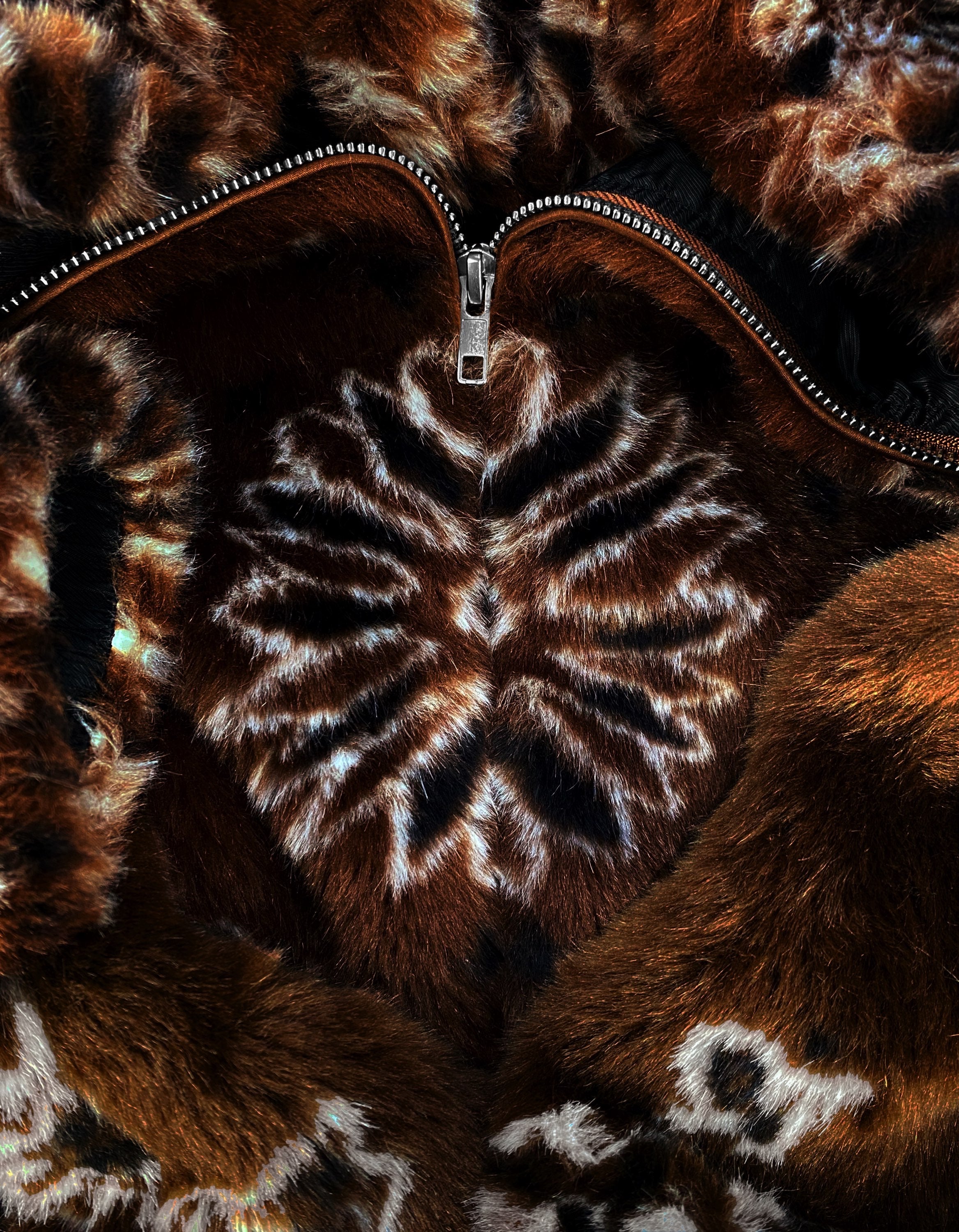 SS21 Supreme ‘Paisley’ Print Faux Fur Brown Bomber Jacket