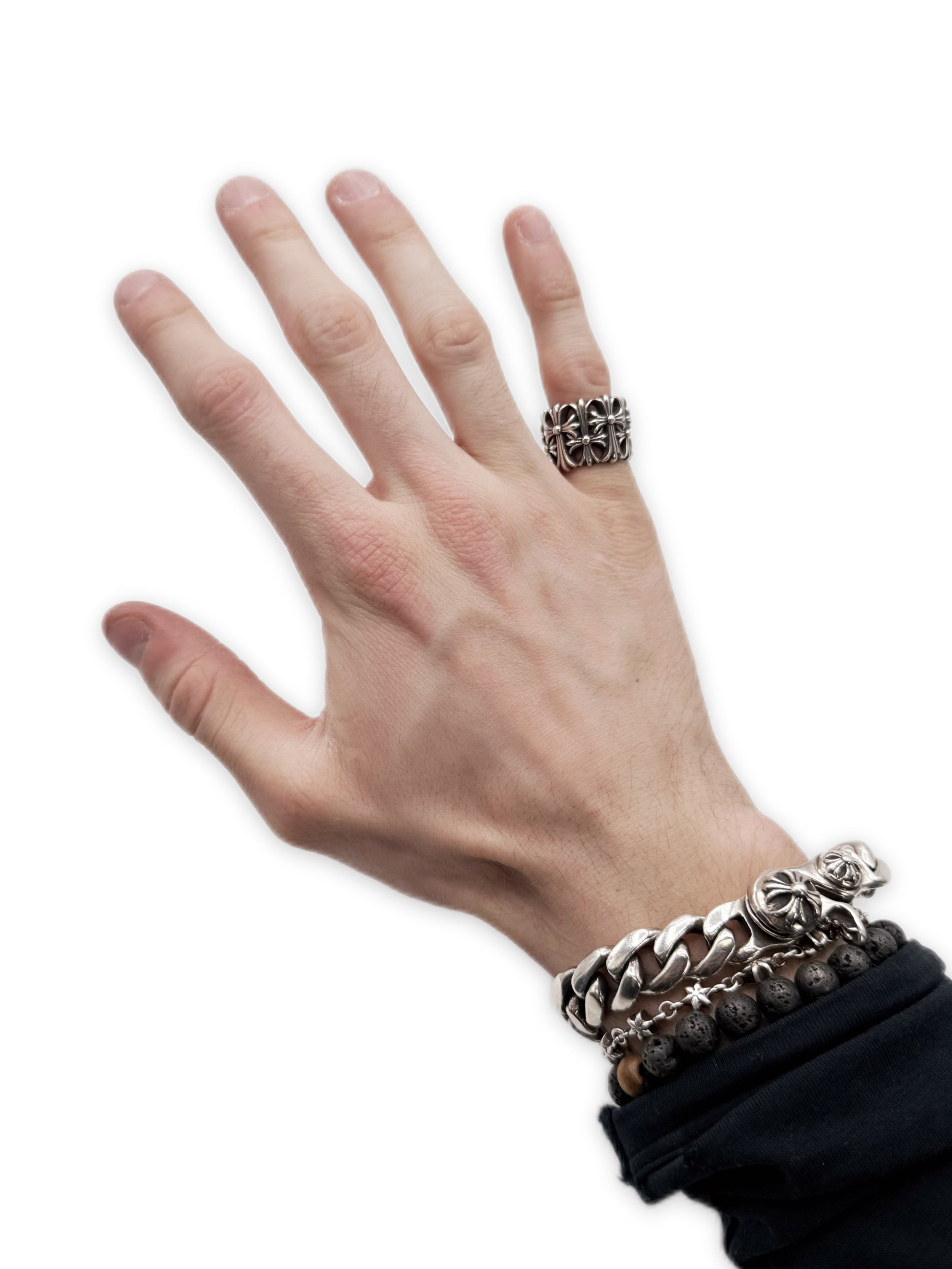 Chrome Hearts Cemetery Cross .925 Silver Ring
