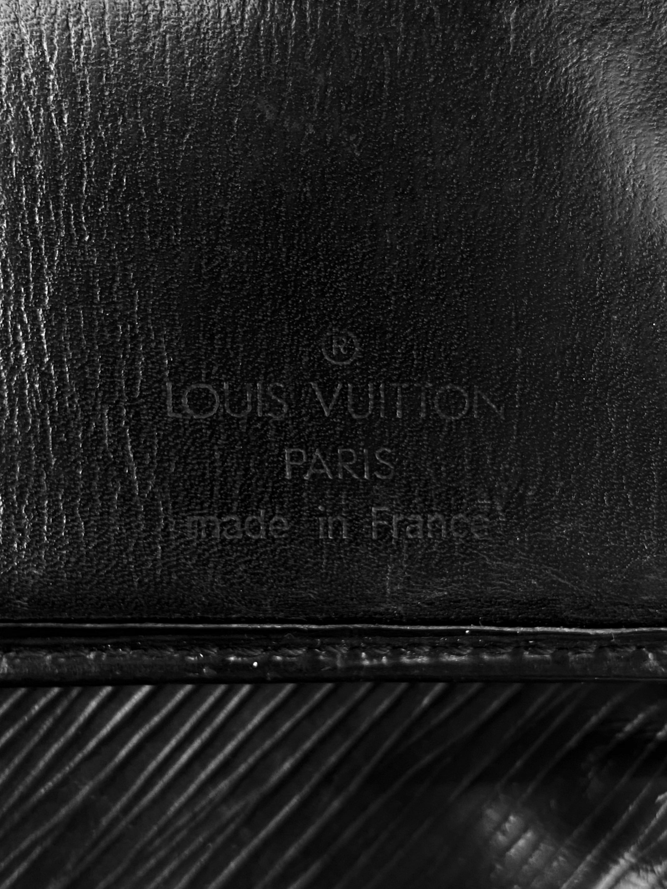 Louis Vuitton Black Epi Embossed Bifold Wallet