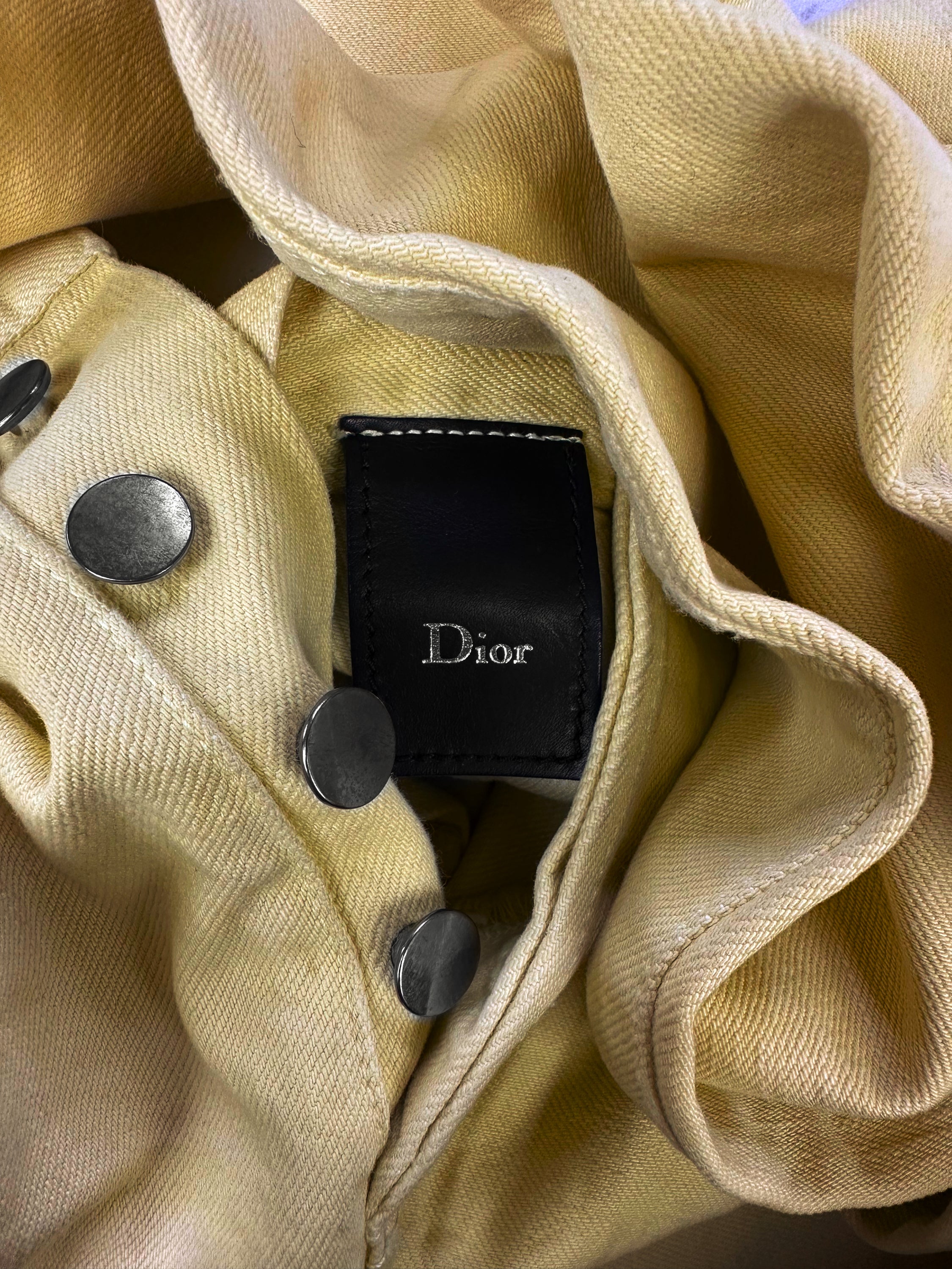 Dior by Hedi Slimane ‘Clawmark’ Wide Cut Sun Wash Denim