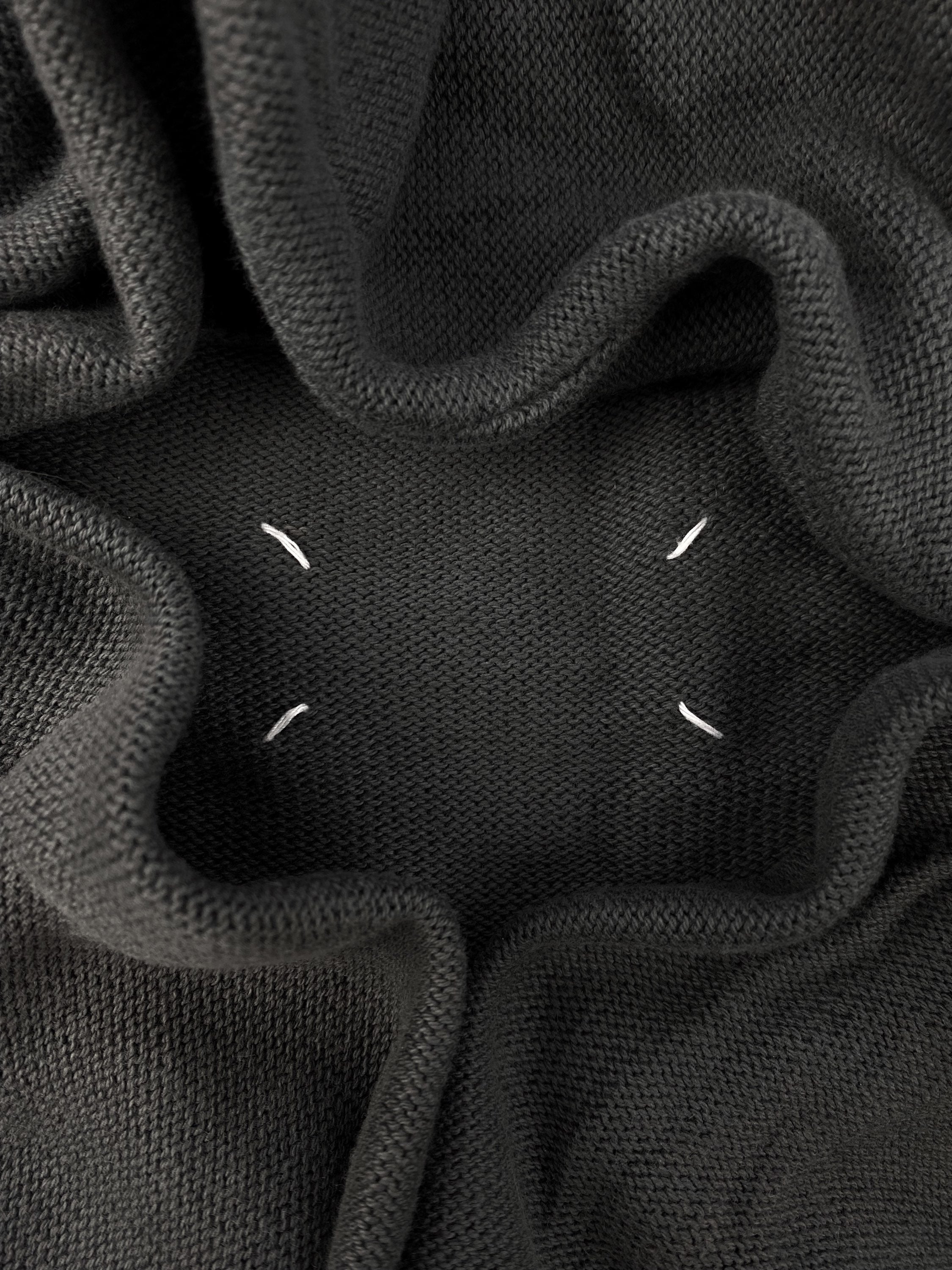 SS06 Maison Margiela ‘Help’ Distressed Grey Knitted Sweater