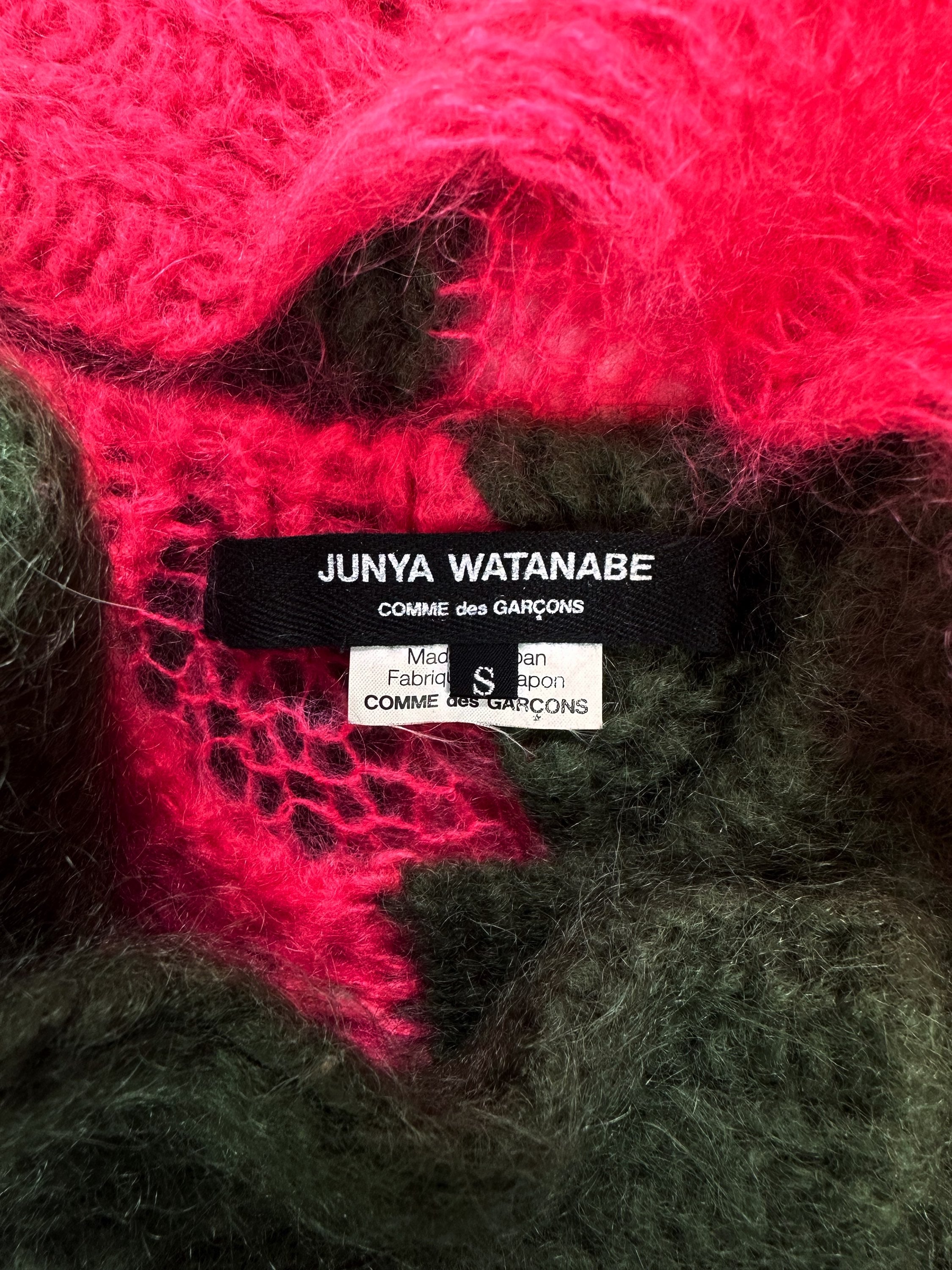 00s Junya Watanabe ‘Split’ Loose Gauge Cropped Mohair Sweater