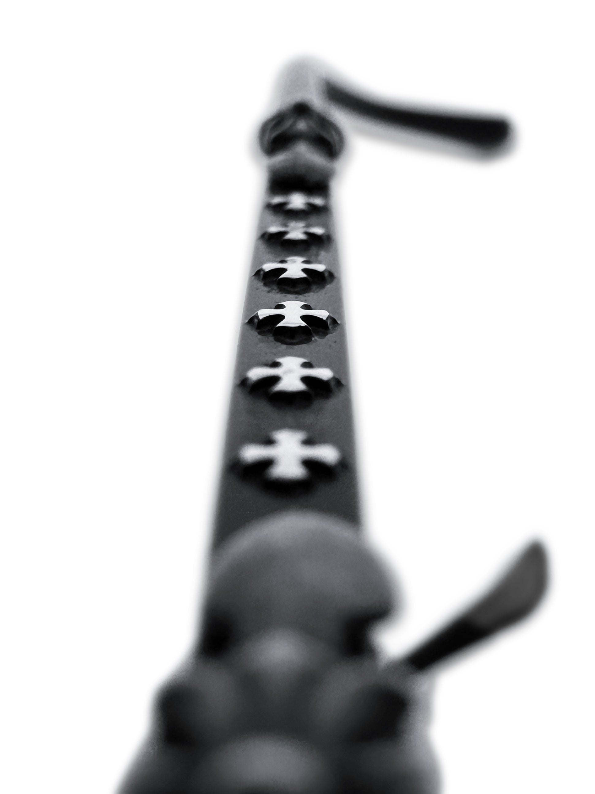 Chrome Hearts ‘Gritt’ .925 Silver Cross Blue Tint Aviator Sunglasses