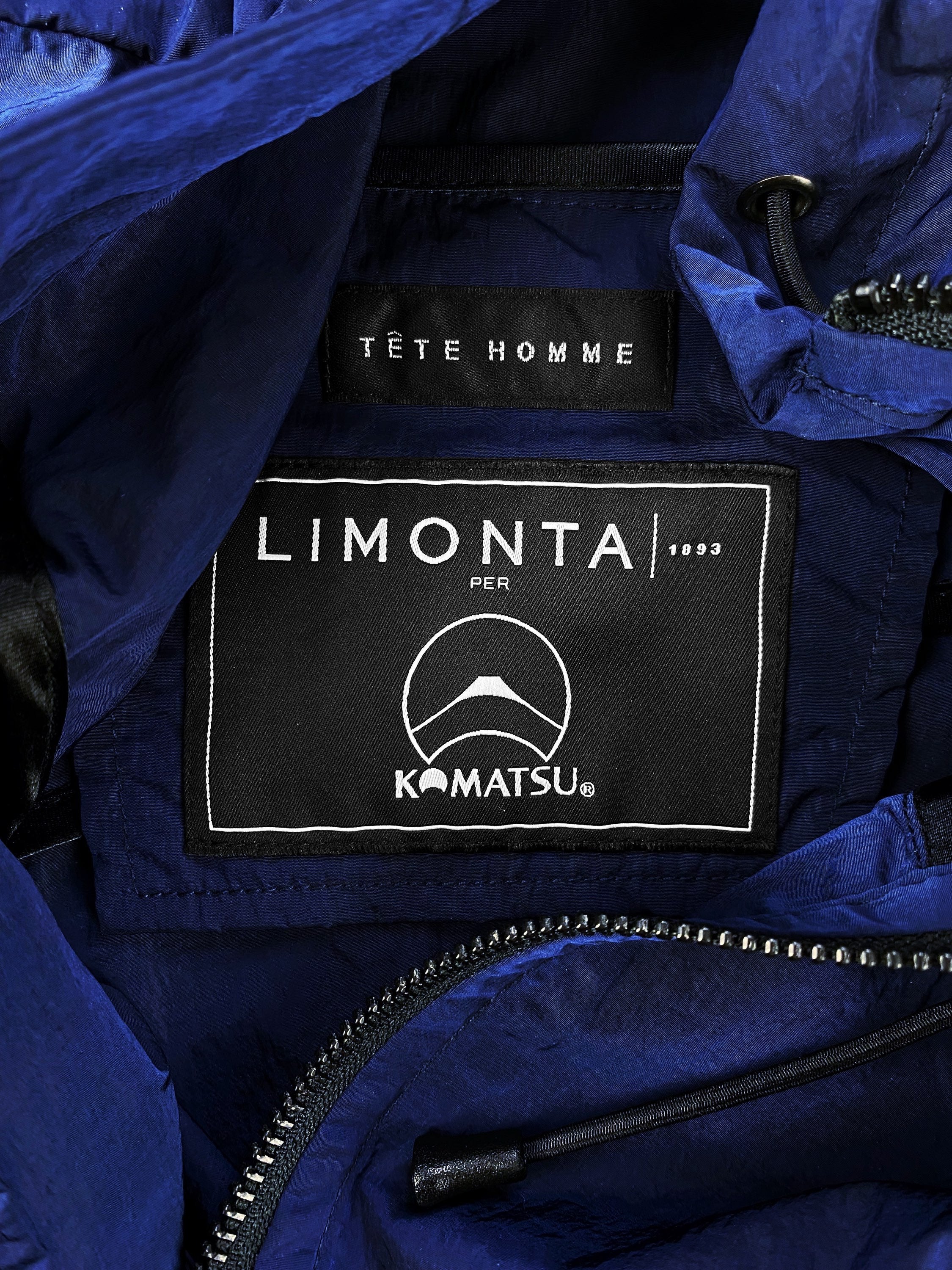 Tete Homme x Limonta Navy Blue Multi Zip Windbreaker