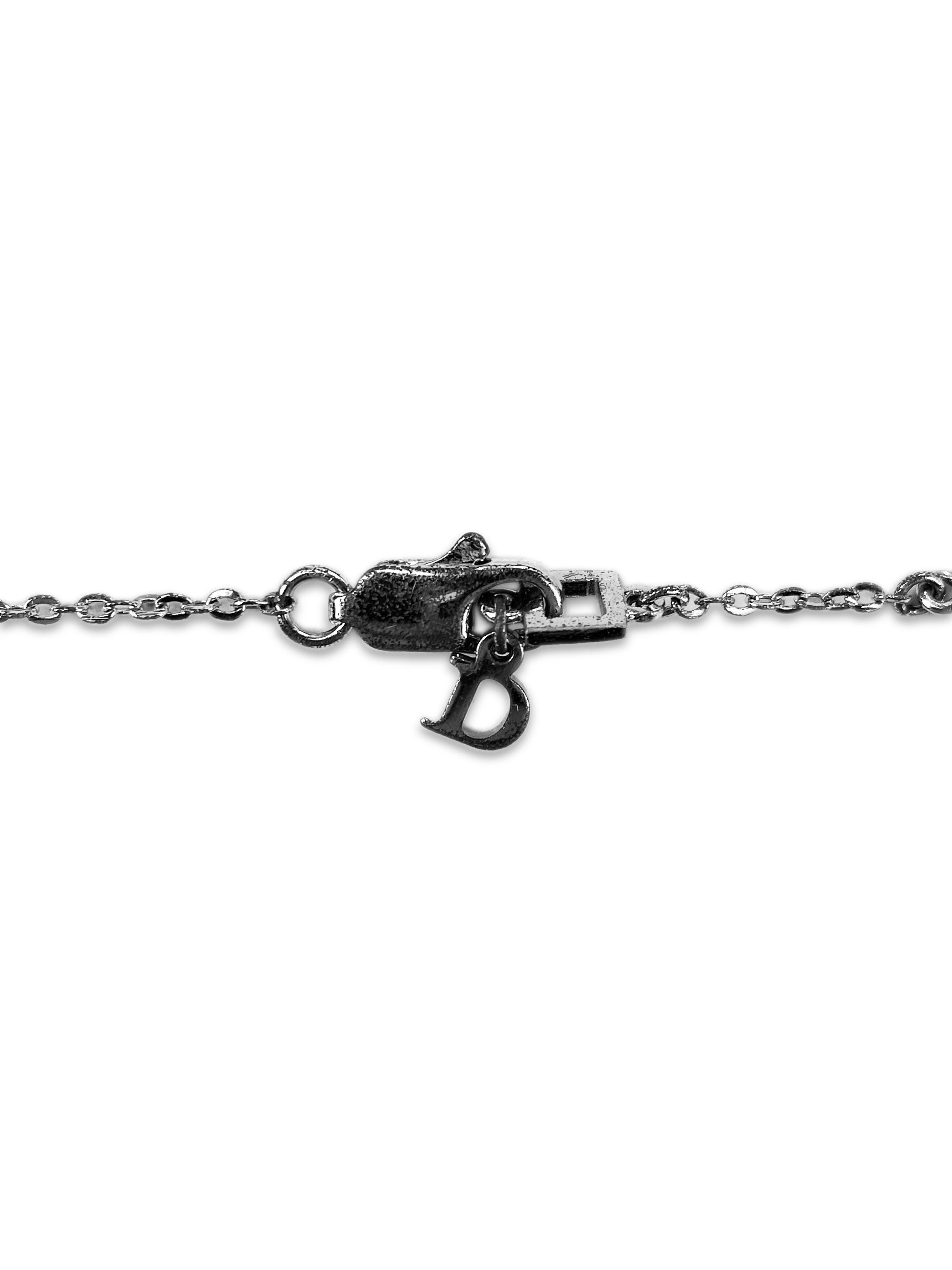 00s Dior ‘I Love Dior’ Silver Pendant Necklace