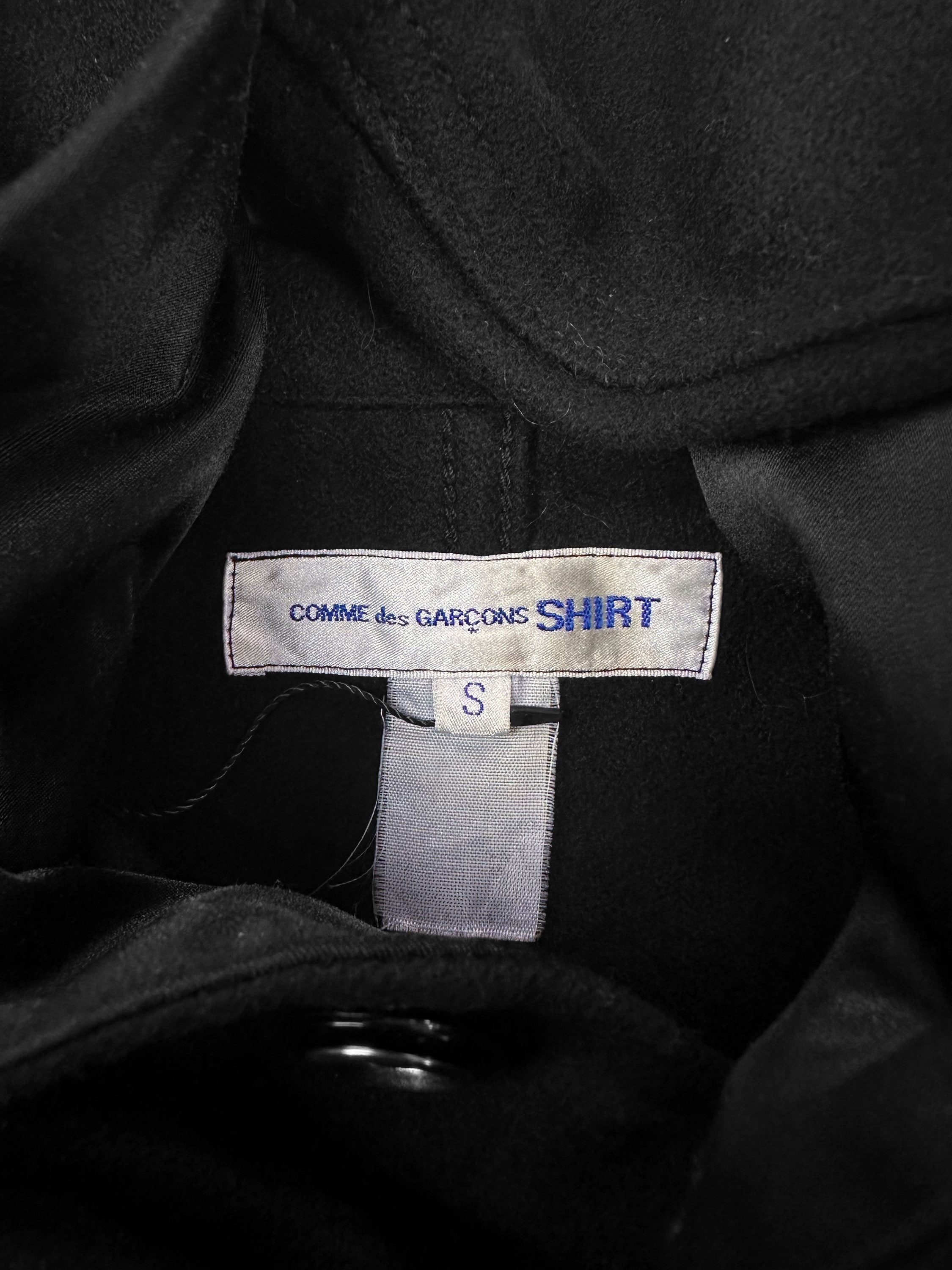00s Comme des Garçons SHIRT Black Double Breasted Blazer Jacket