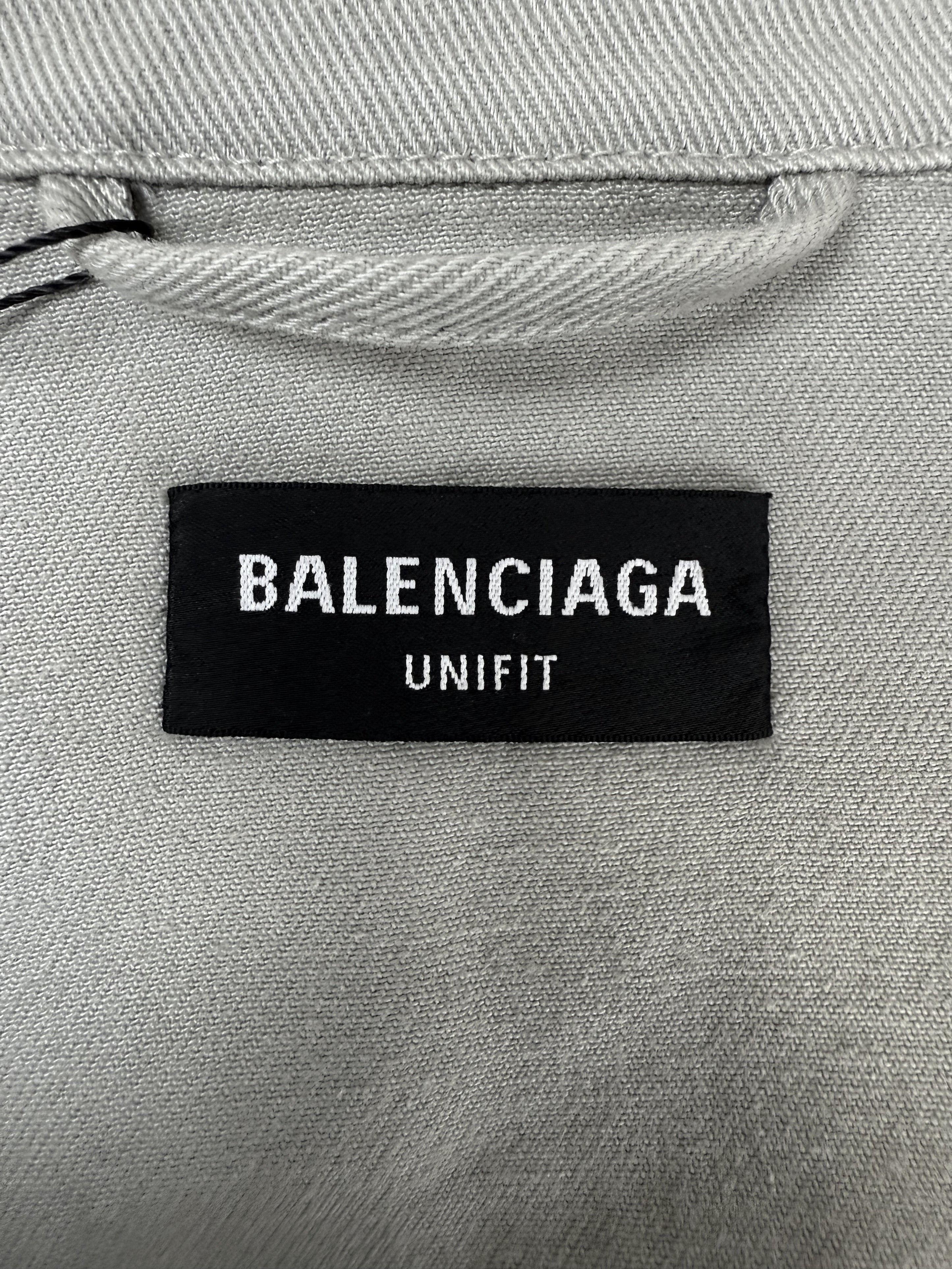 AW22 Balenciaga Unifit Tan Oversized Denim Jacket