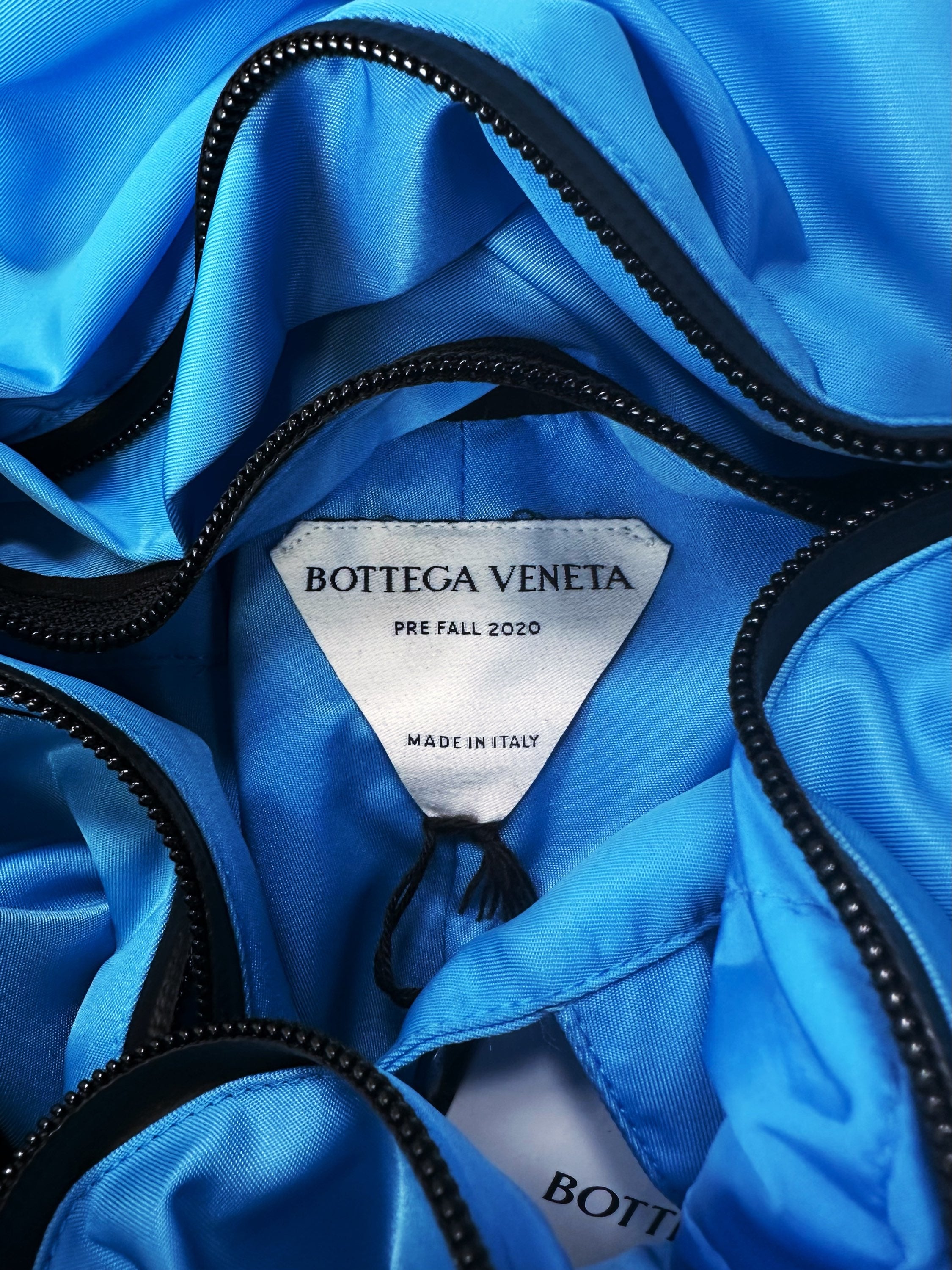 2020 Bottega Veneta ‘Butterfly’ Zip Nylon Baby Blue Pants