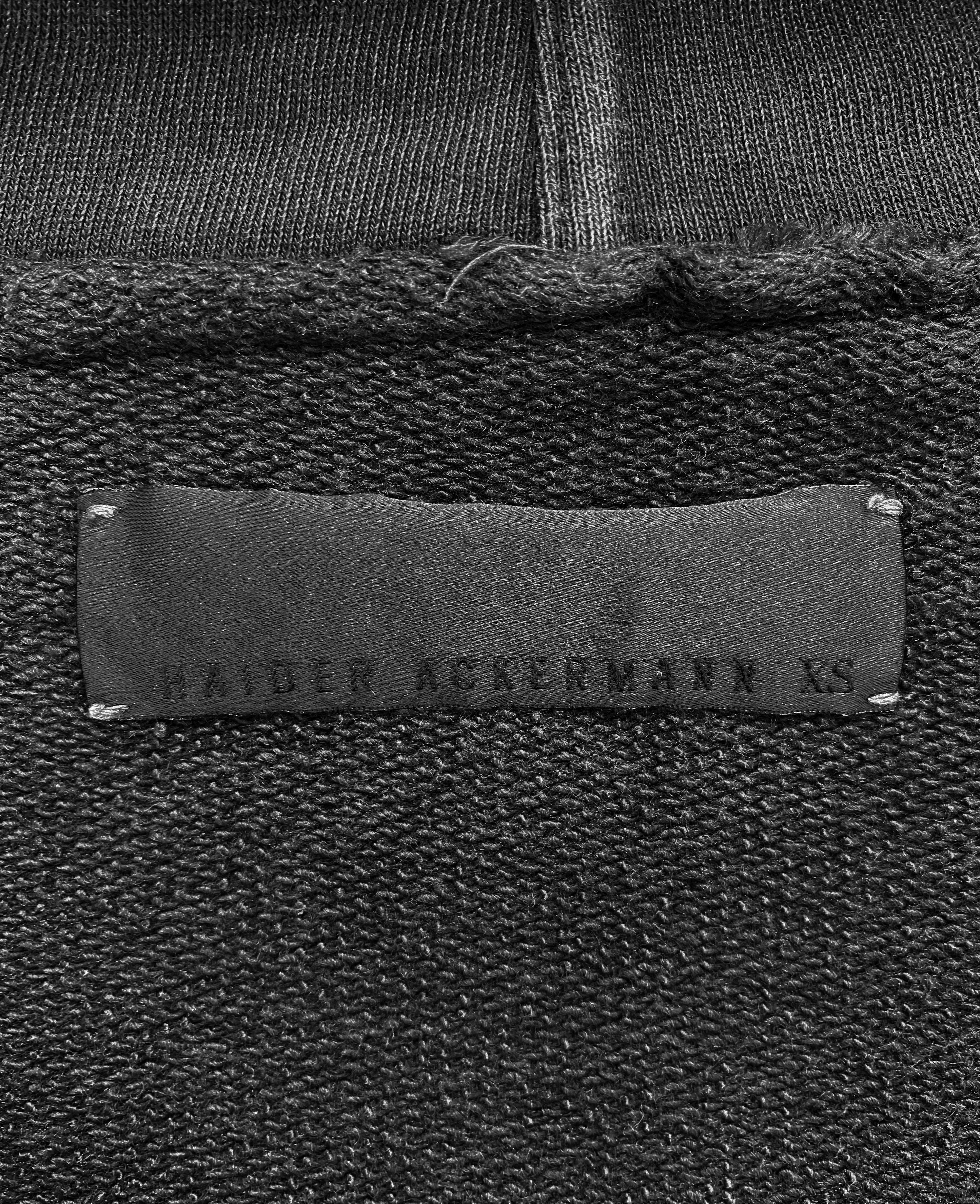 SS16 Haider Ackermann Oversized “Perth” Raglan Zip-up Cargo Hoodie