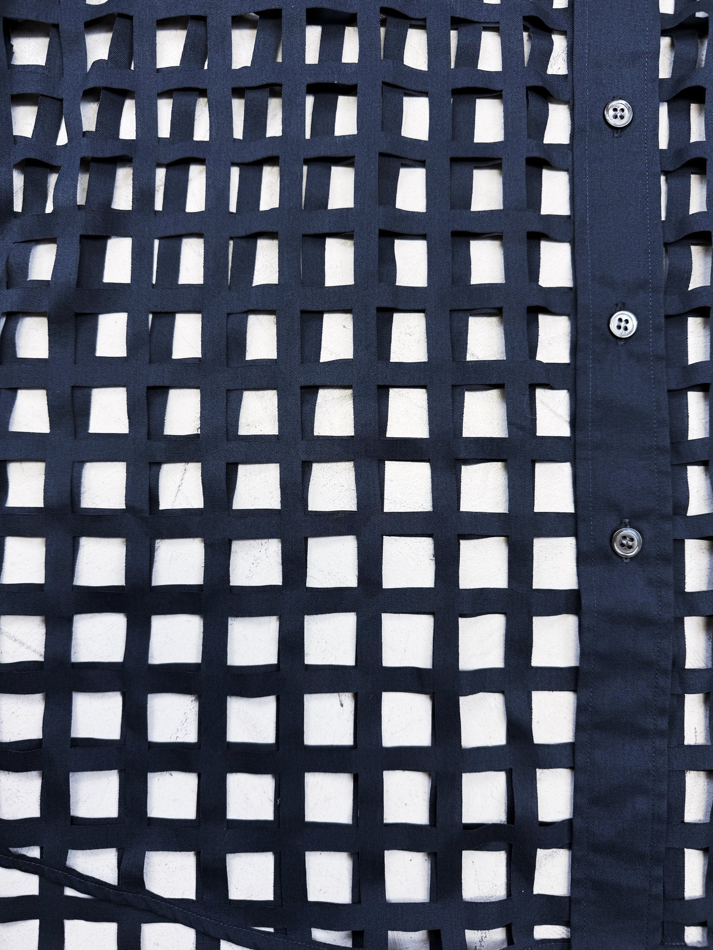 SS06 Raf Simons ‘Icarus Surgit’ Laser Cut Button Up Shirt