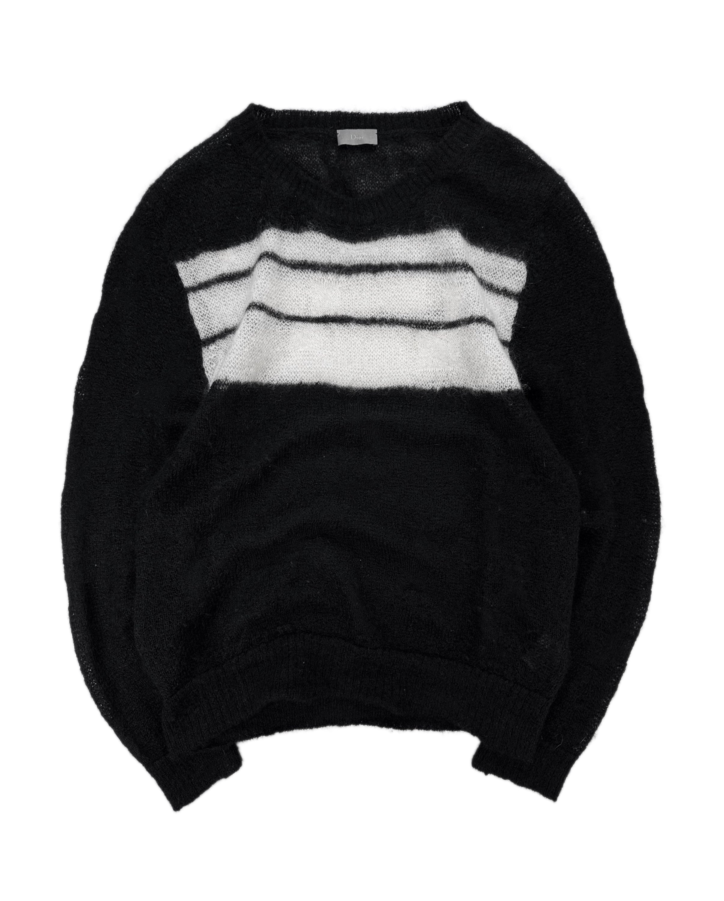 AW07 DIOR HOMME 'NAVIGATE' MOHAIR KNITTED SWEATER | ArchiveThreads