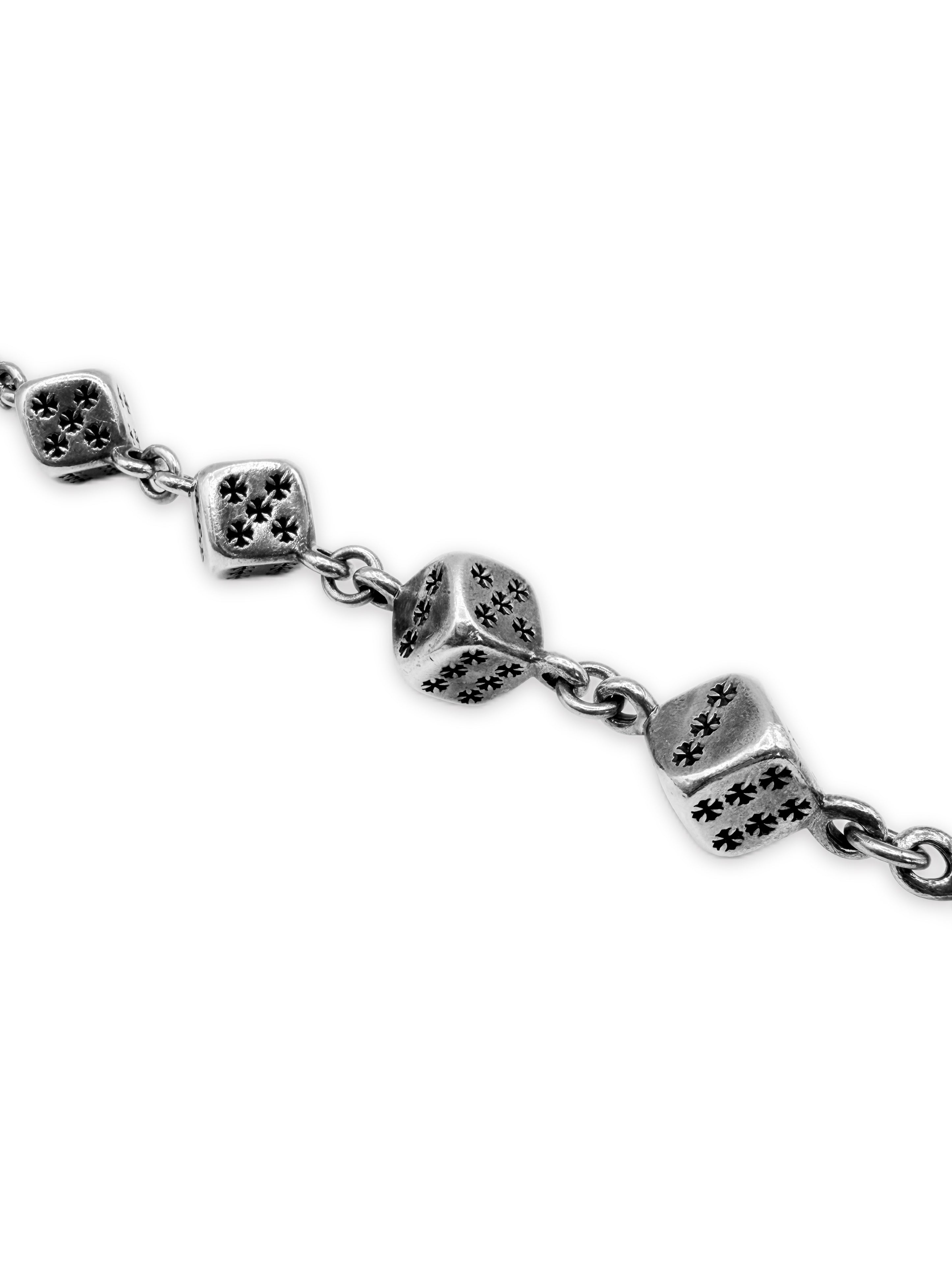 Chrome Hearts XL Dice 11 Link Lobster S Clasp .925 Silver Wallet Chain
