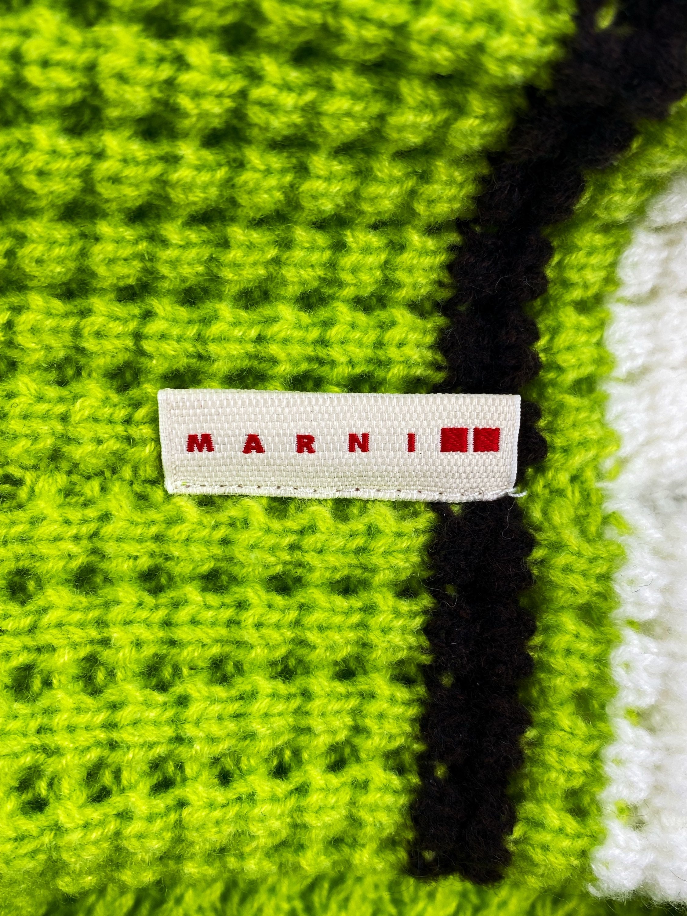 Marni x Uniqlo Neon Green Knitted Balaclava
