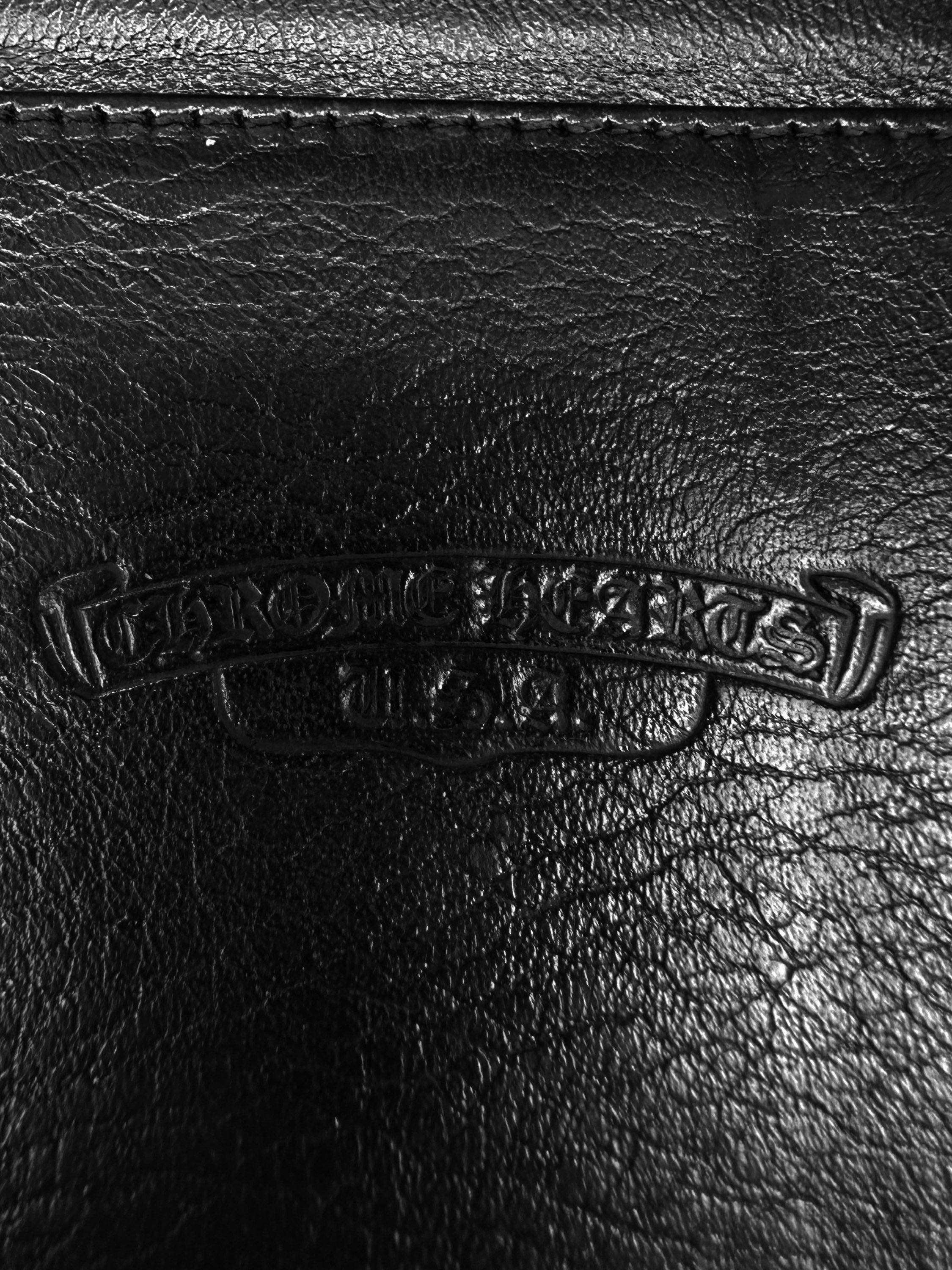 Chrome Hearts x Matty Boy Checkered Cross Patch Bifold Leather Wallet