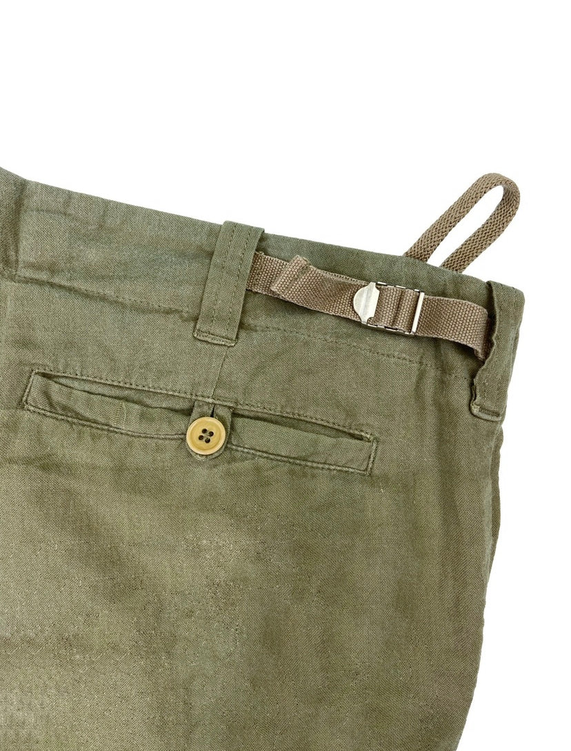 SS00 Helmut Lang Aviation Flight Cargo Khaki Shorts