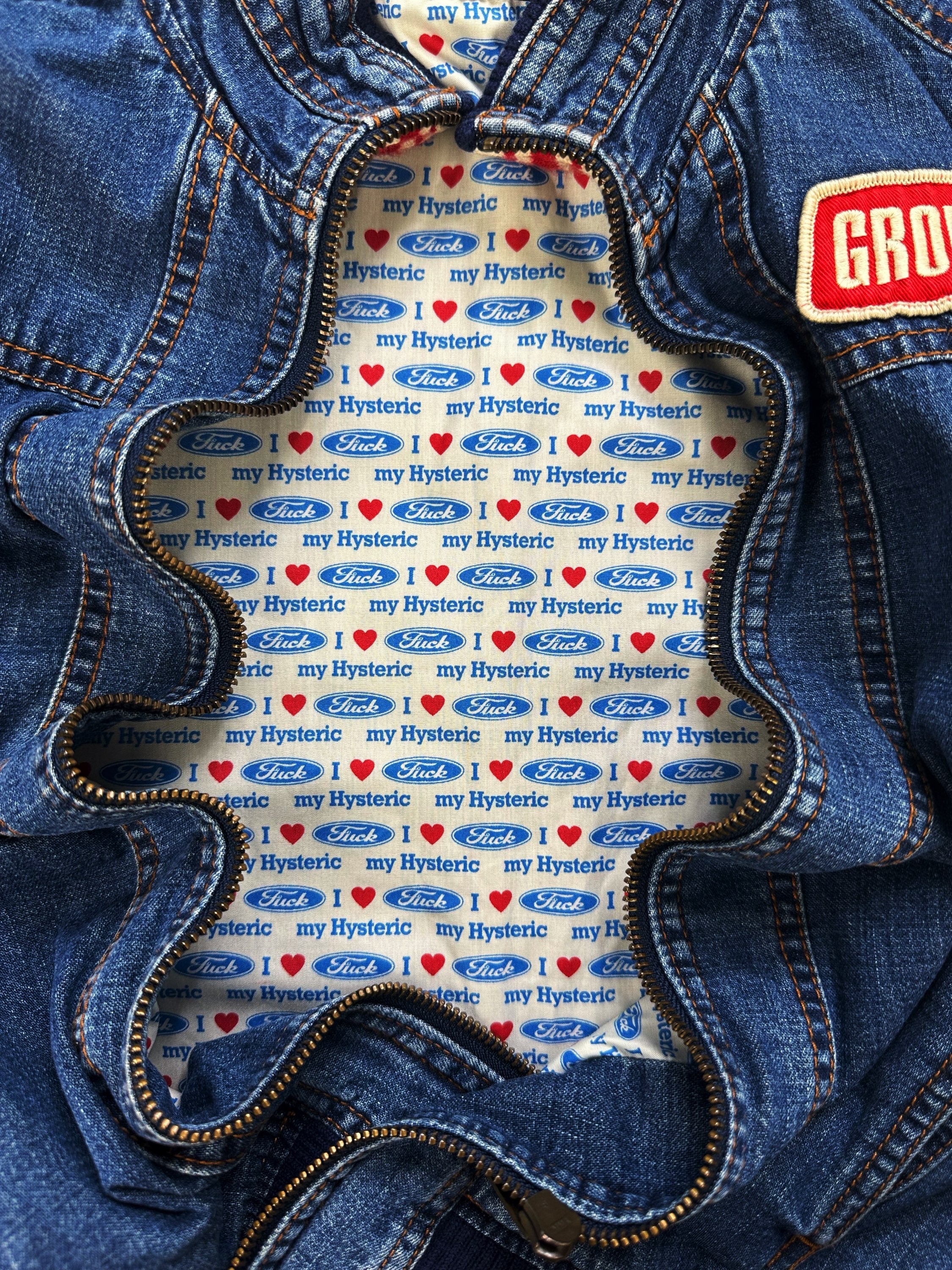 00s Hysteric Glamour ‘Groupie’ Patched Denim Jacket
