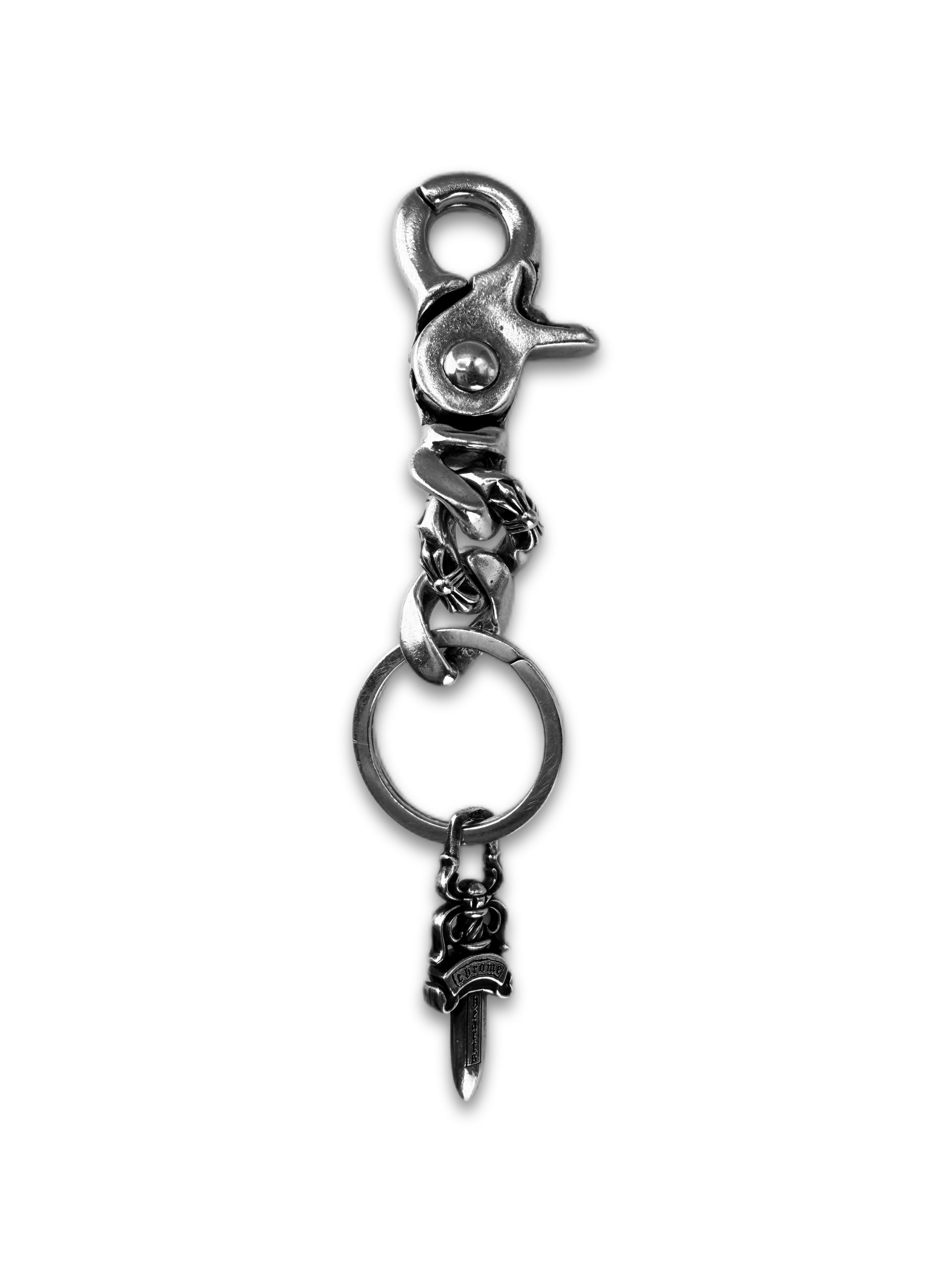 Chrome Hearts ‘Extra Fancy’ Lobster Clasp .925 Silver Keychain