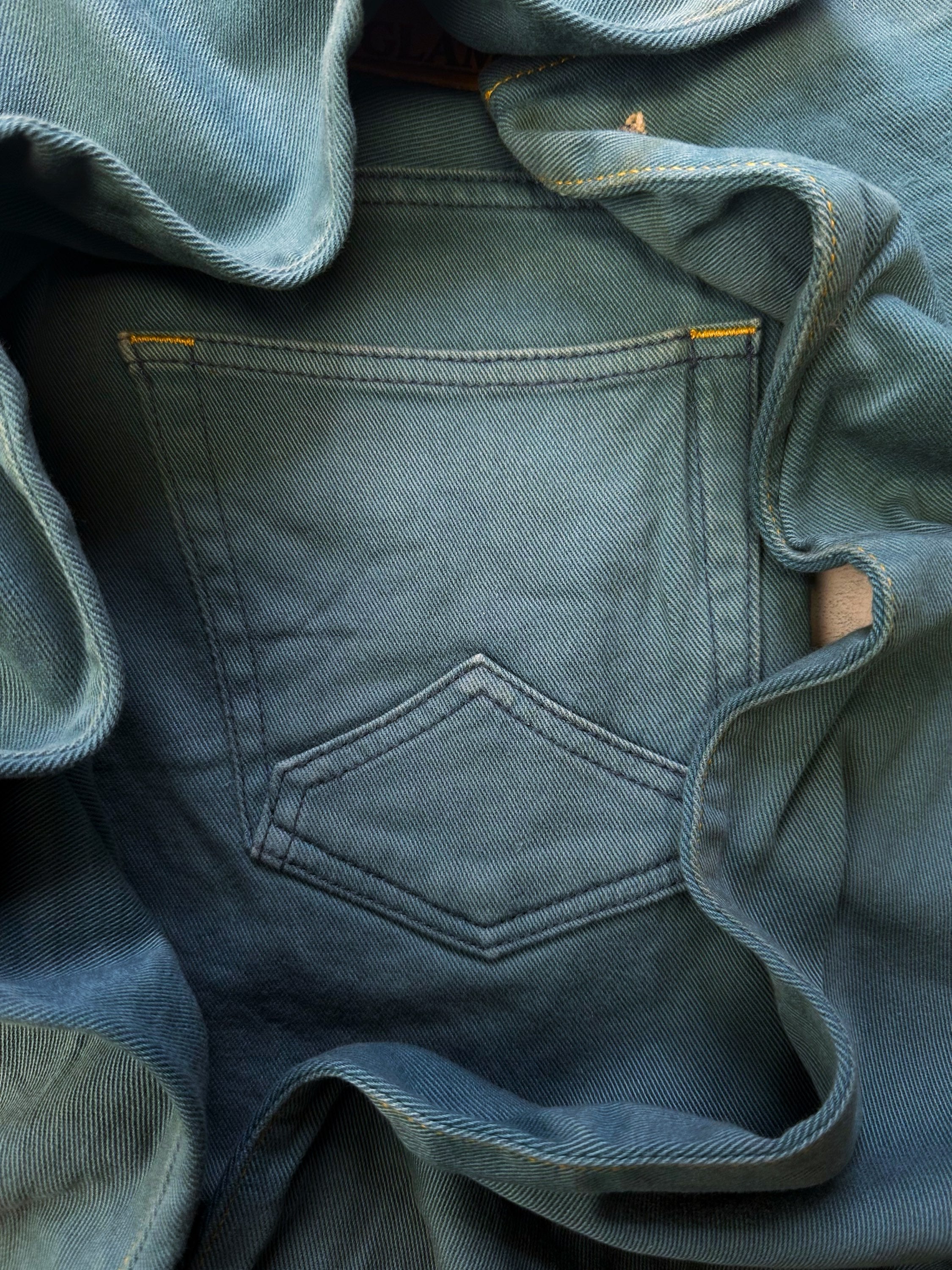 00s Hysteric Glamour Blue Wash Pocket Detail Jeans