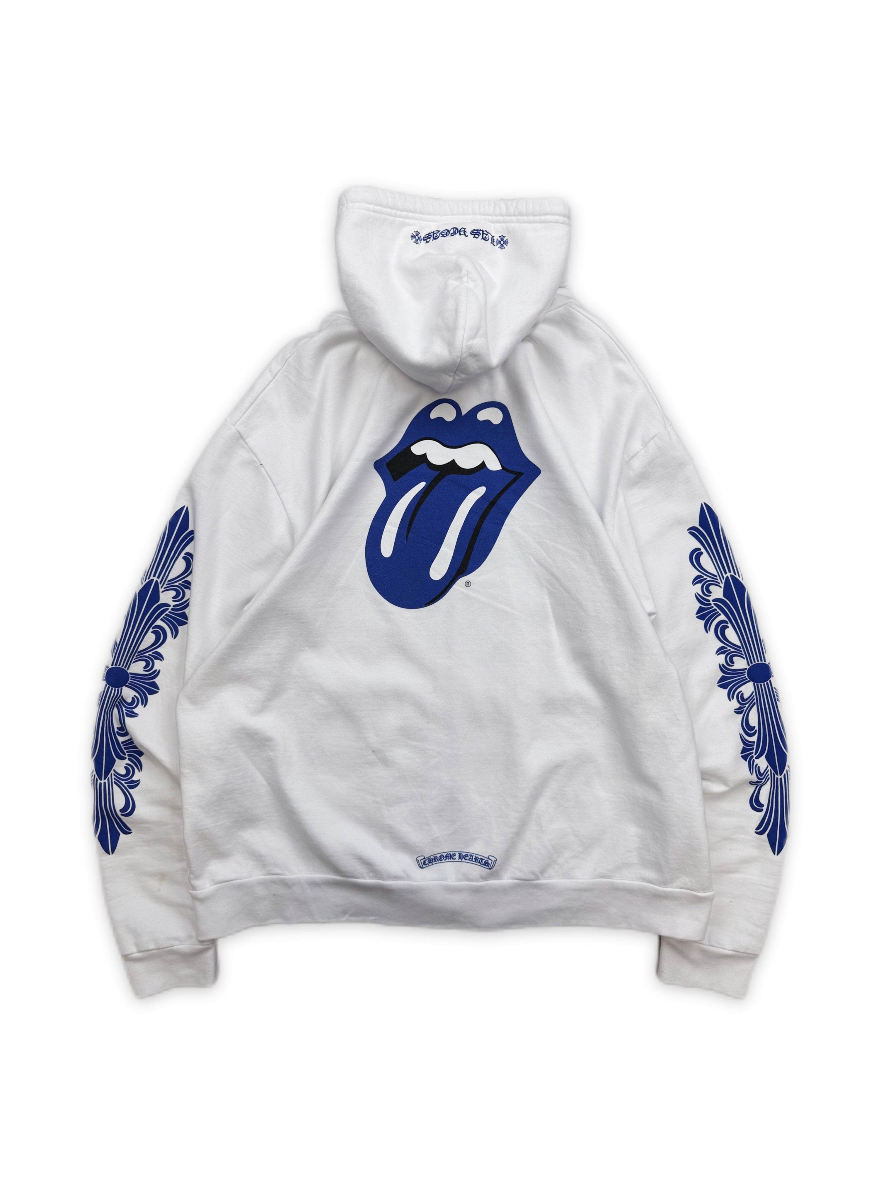 CHROME HEARTS X ROLLING STONES 'TONGUE & LIPS' DAGGER ZIP UP
