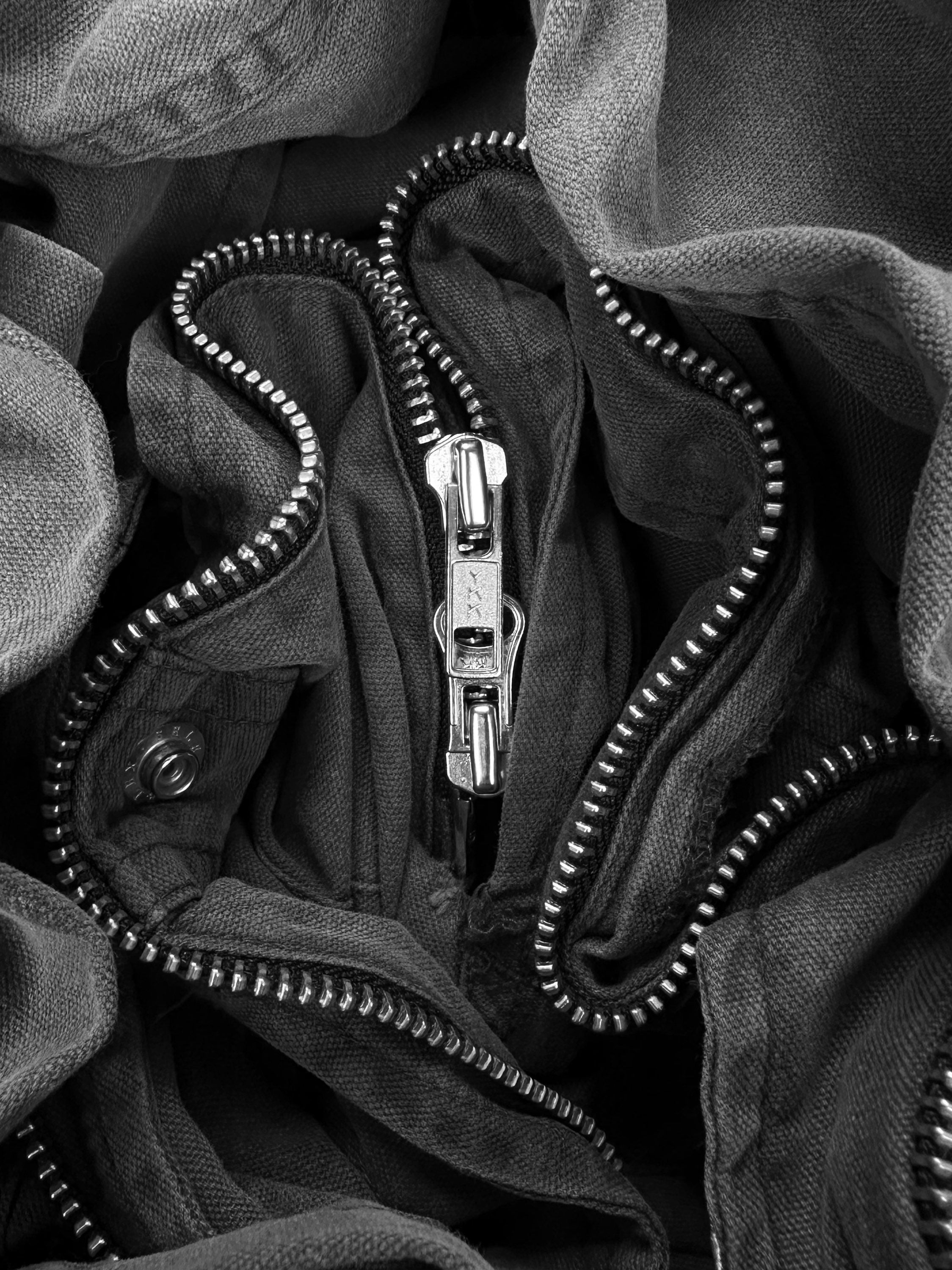 SS99 Undercover ‘GROUPIE’ Relief Stamped Slate Grey Jumpsuit