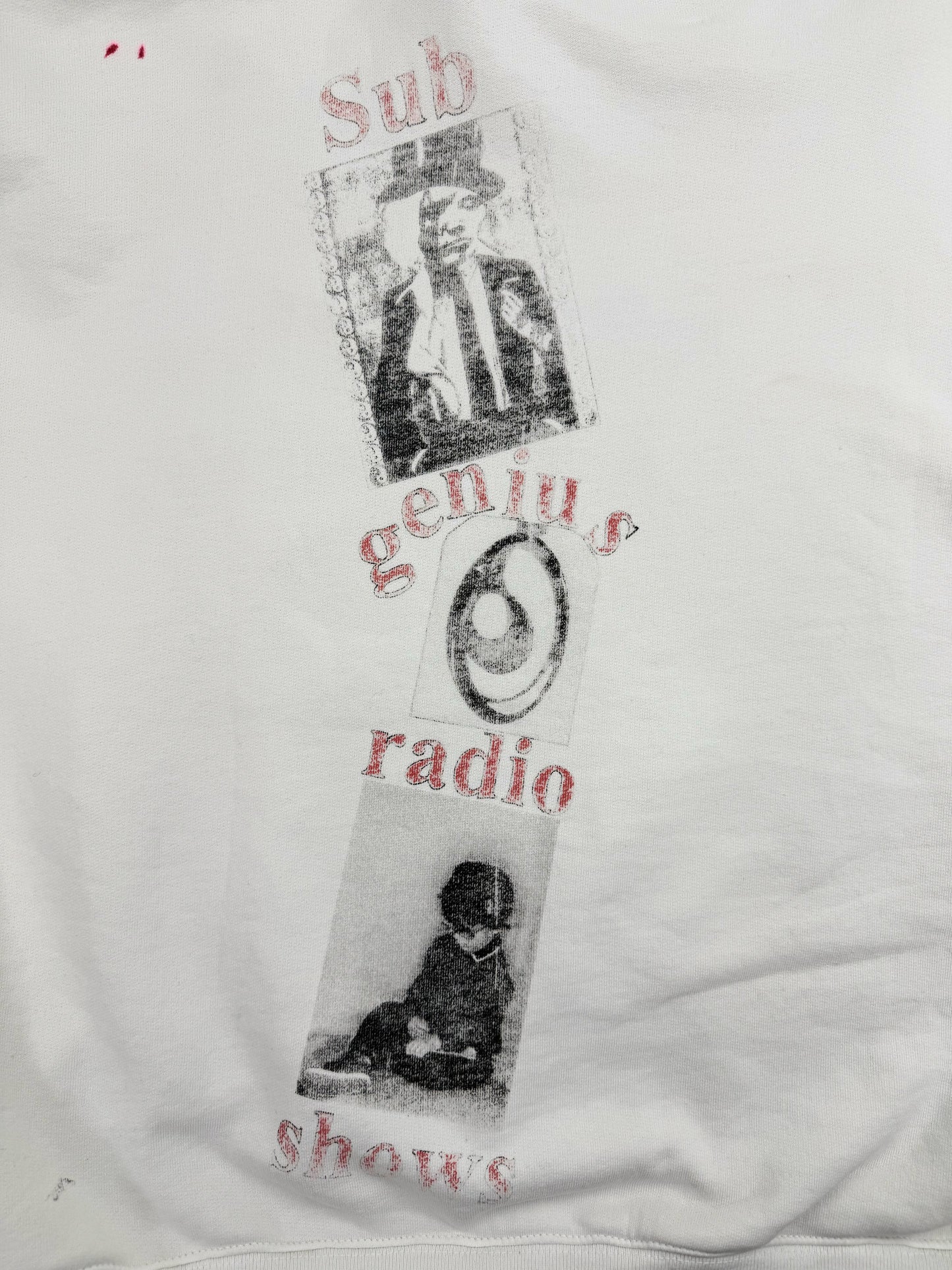 Enfants Riches Deprimes ‘Genius Radio’ White Heavy Weight Crewneck