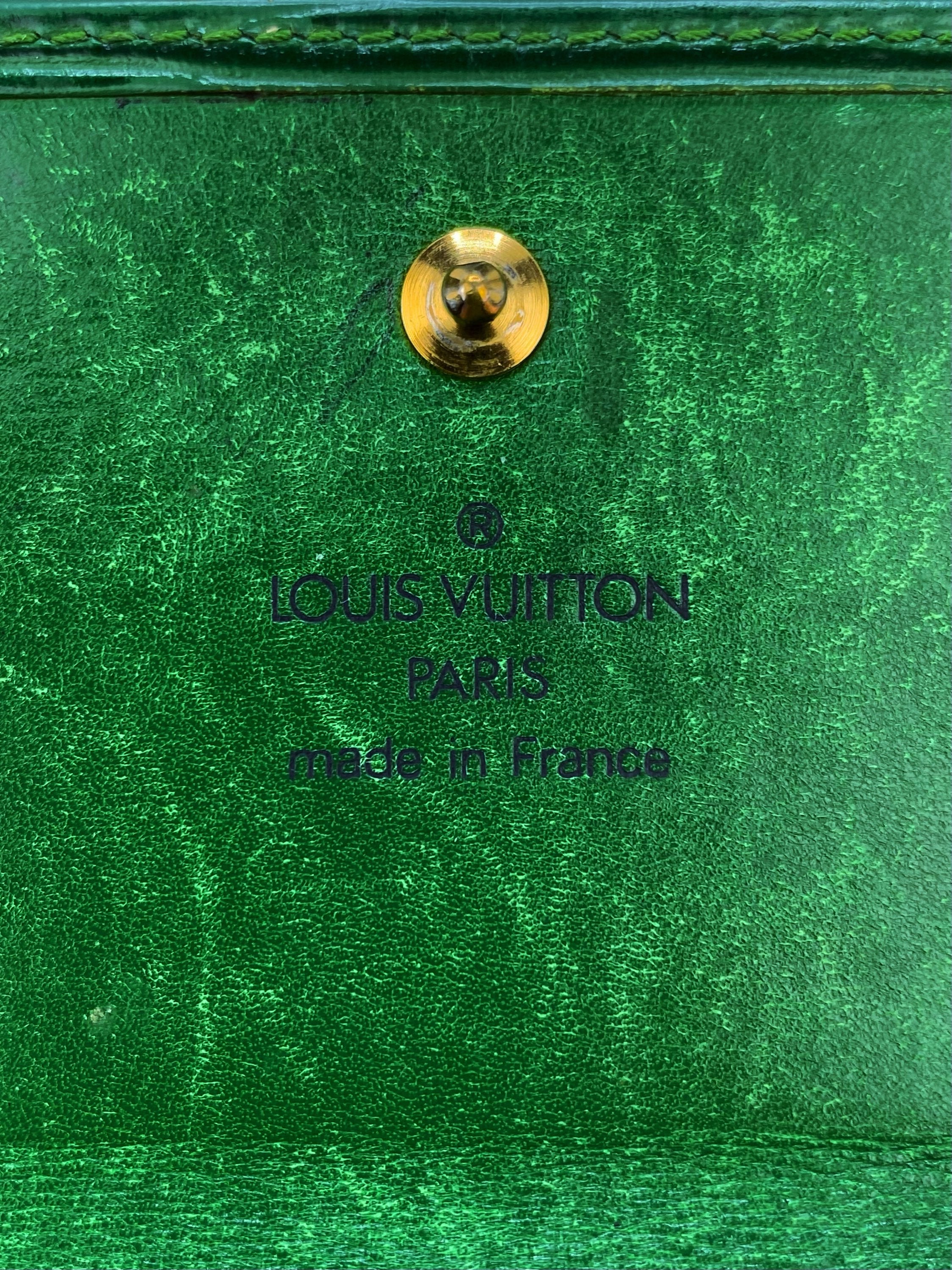 Louis Vuitton Epi Pine Green Embossed LV Wallet