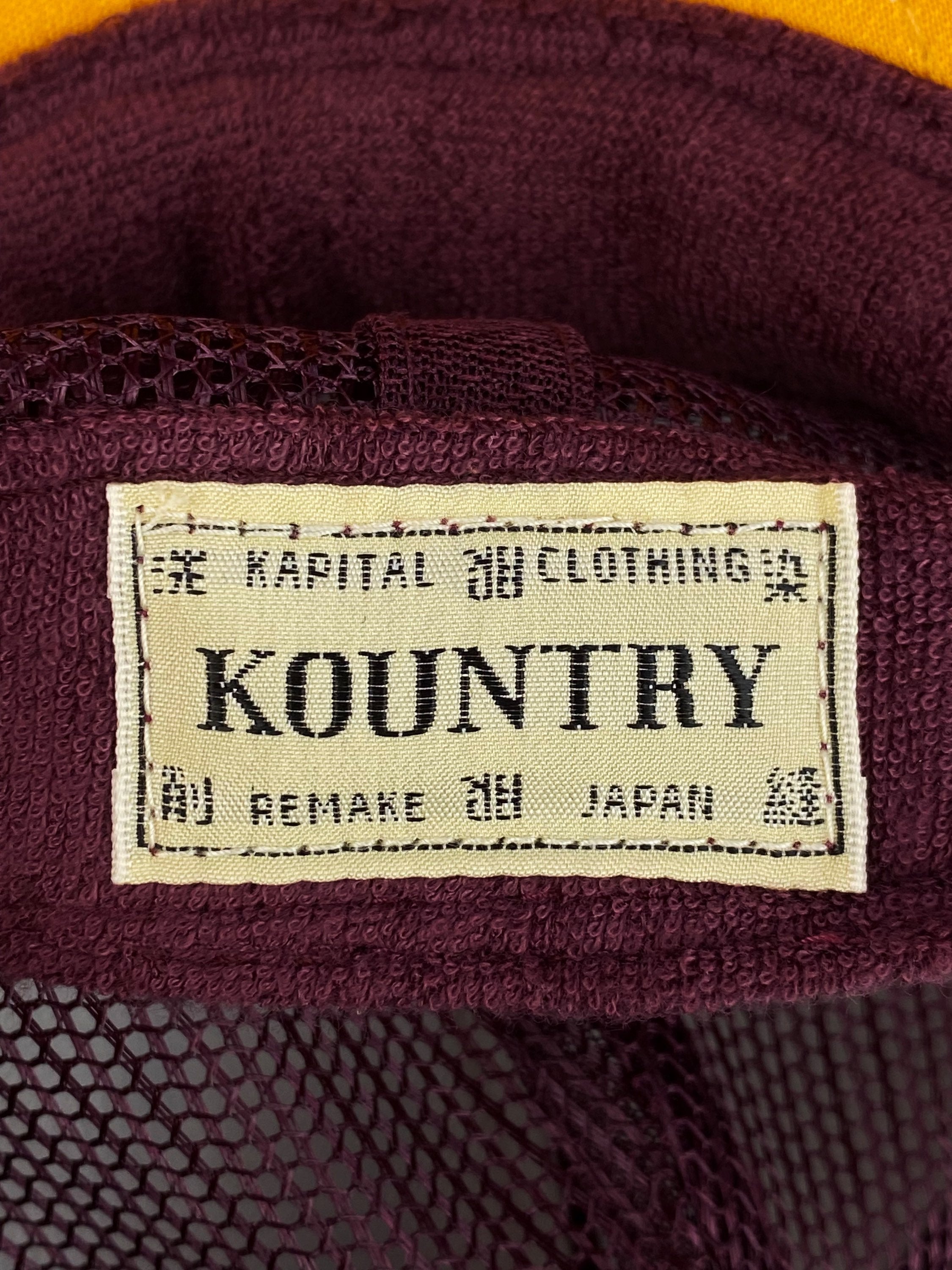SS23 Kapital Kountry Two Tone Graphic Mesh Trucker Hat