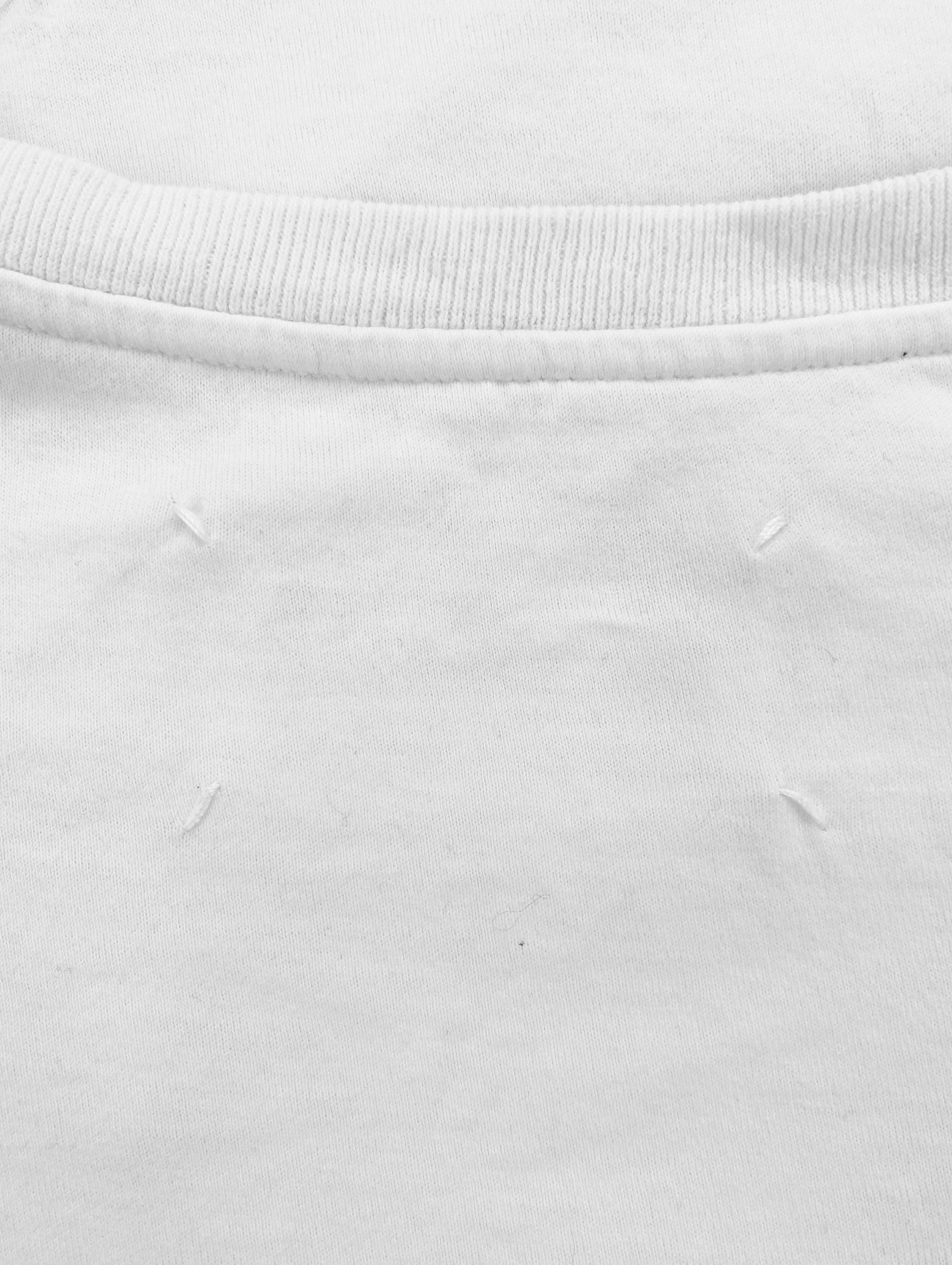 SS01 Maison Margiela White Sticker Motif Longsleeve Shirt