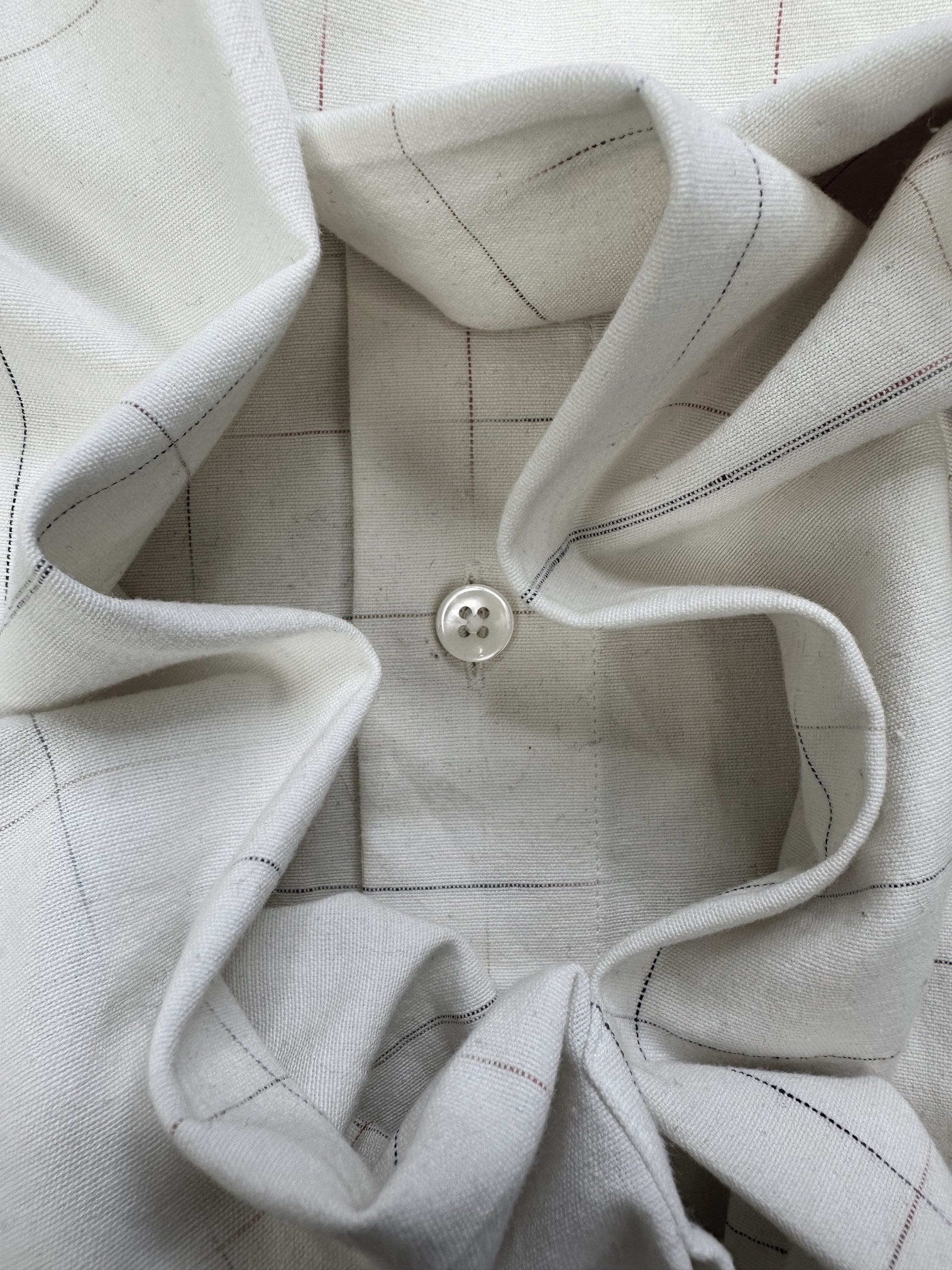 Maison Margiela ‘Line’ Motif Long Sleeve Button Up Shirt
