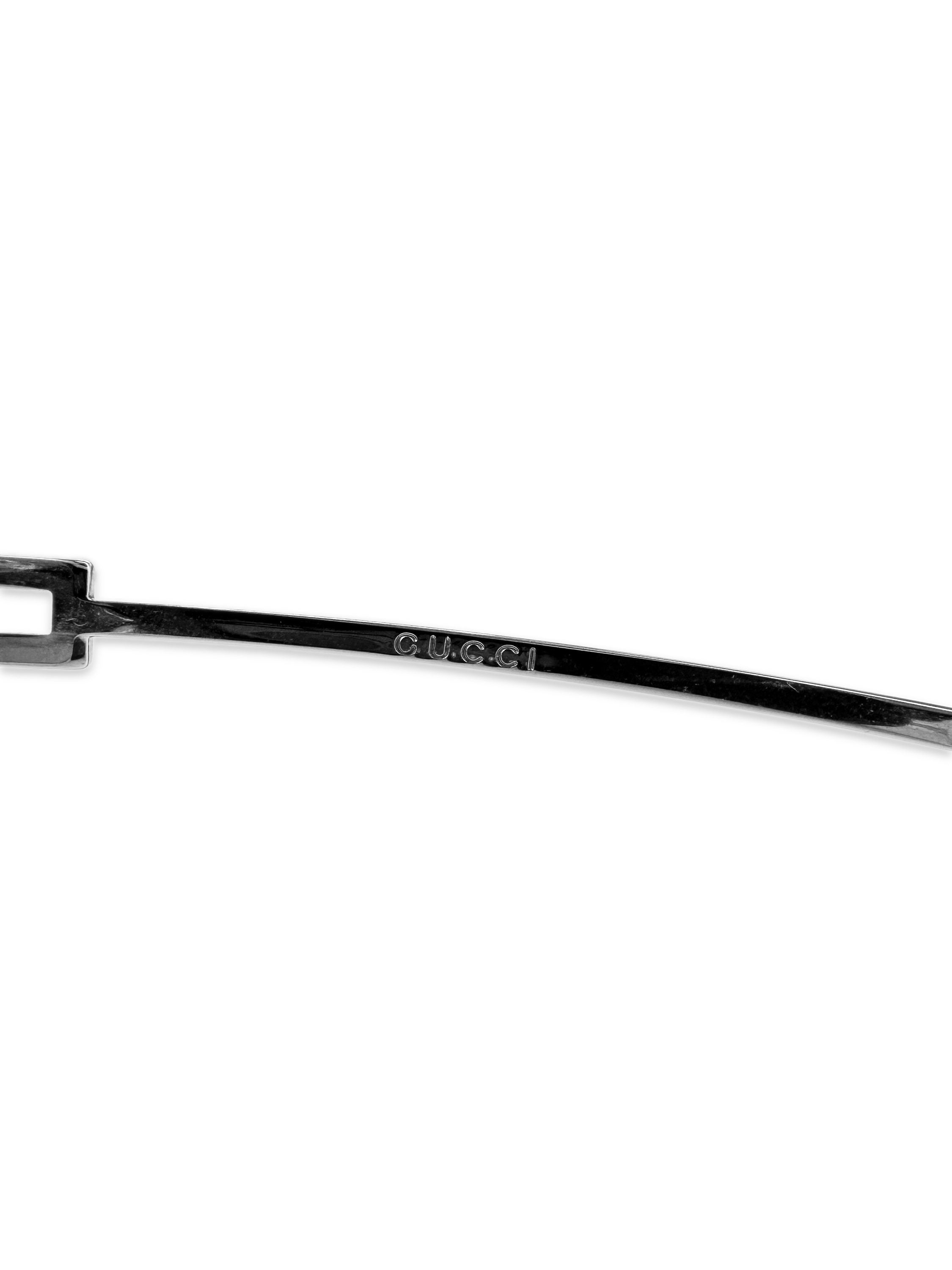 00s Gucci Rose Tint Swarovski Crystal ‘G’ Logo Sunglasses
