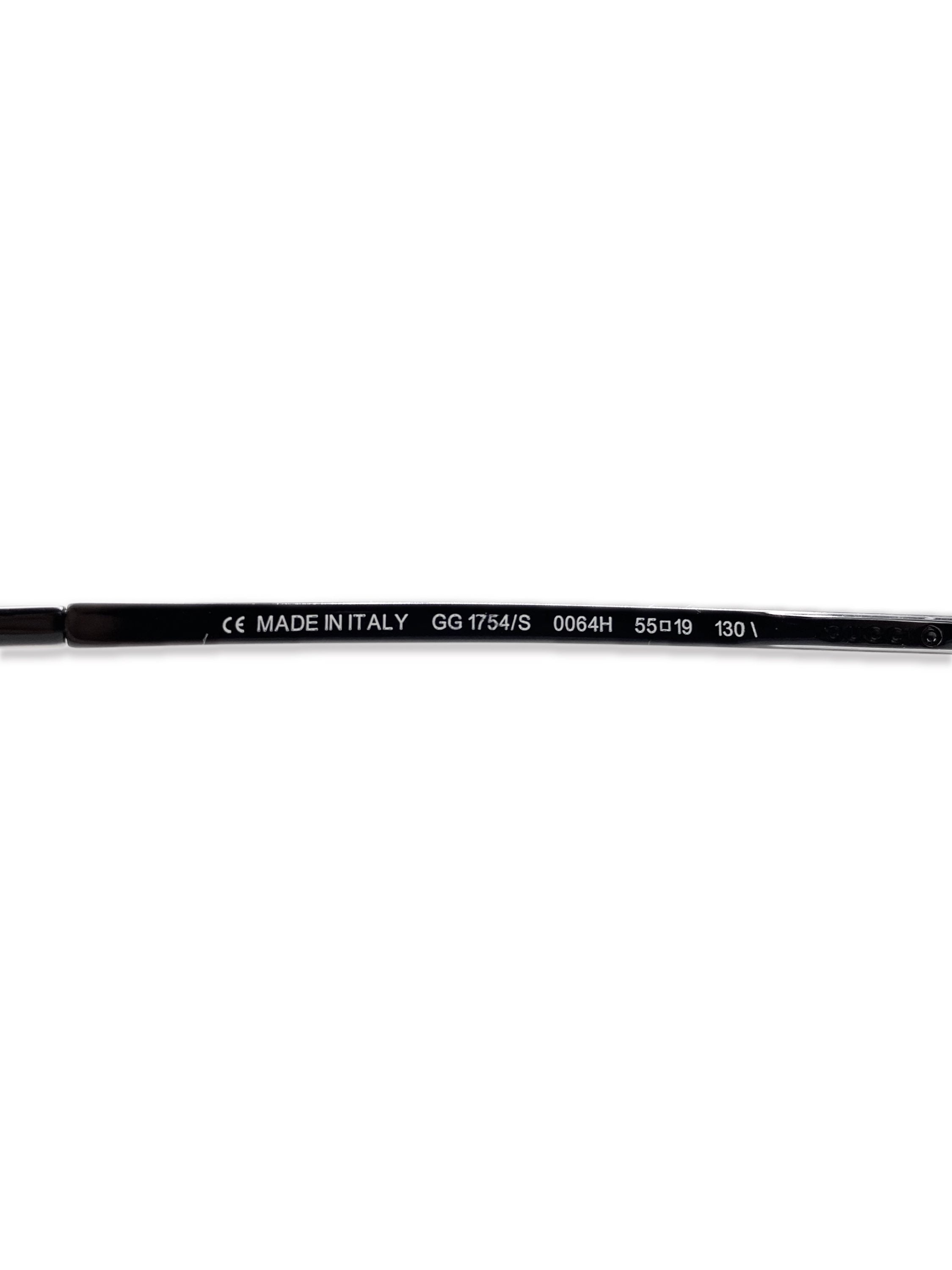 Gucci Rose Tint Rounded Metallic Frame Sunglasses
