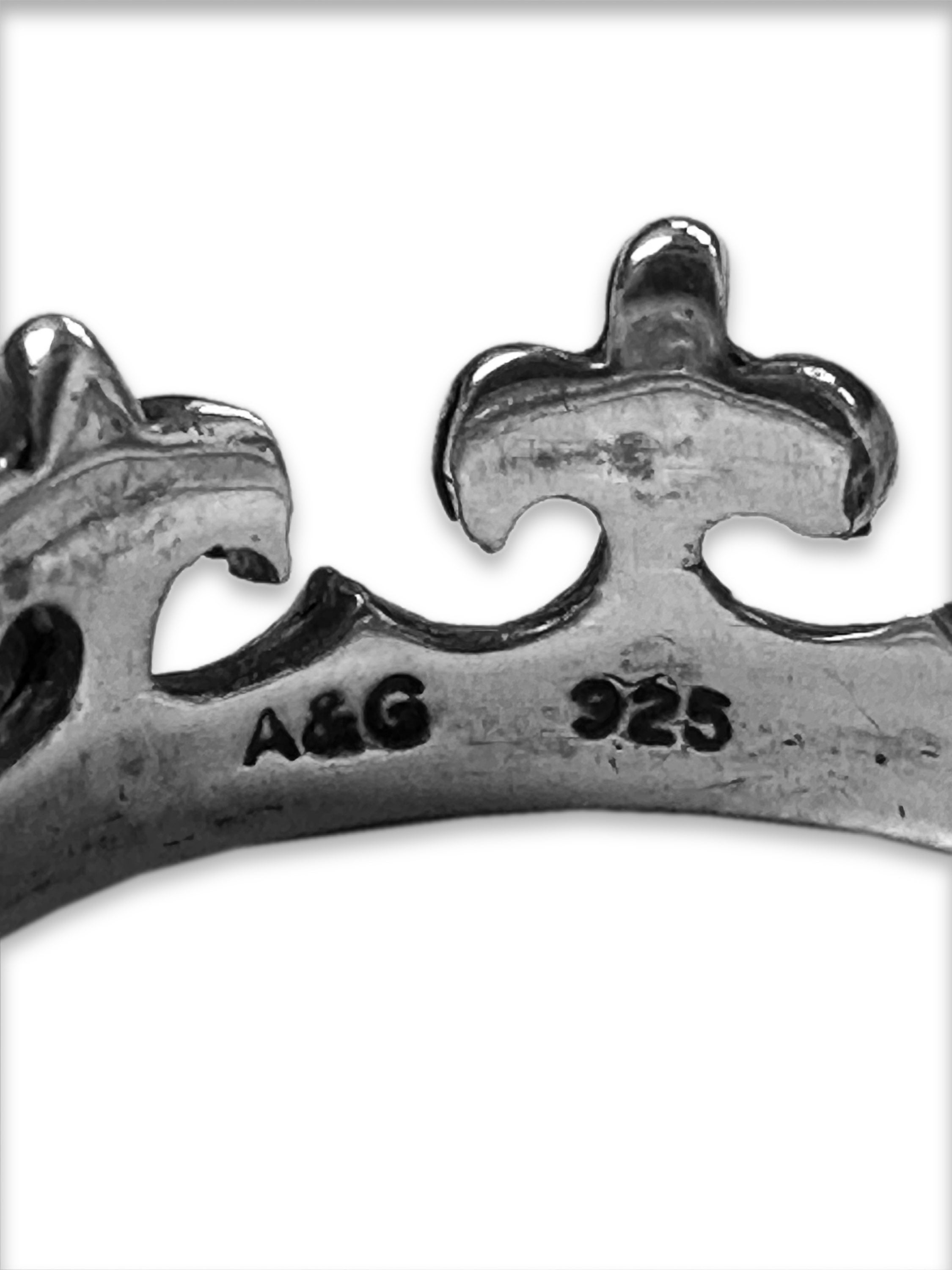 90s A&G Rock ‘n Roll Couture ‘Crown’ .925 Silver Ring