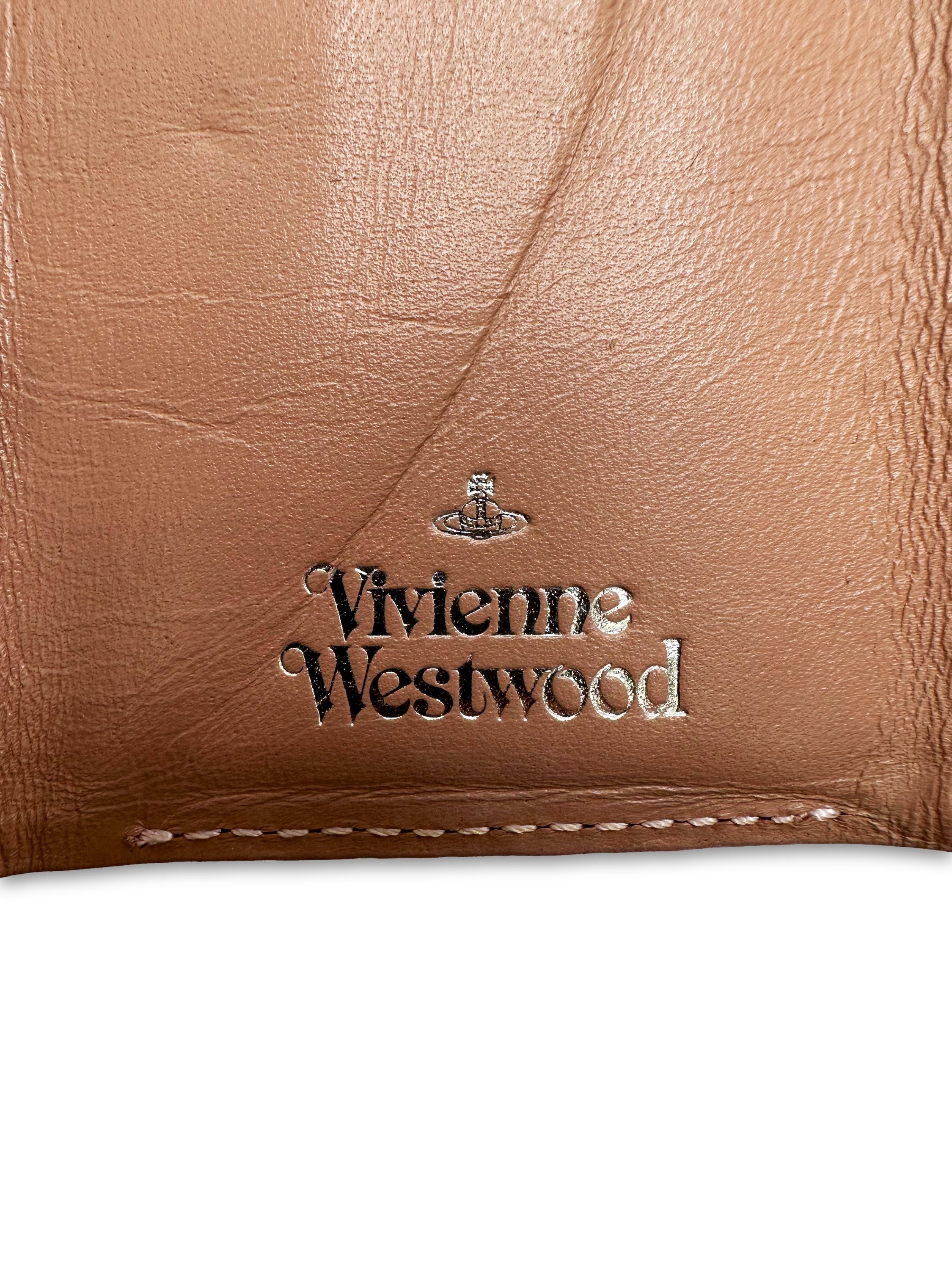 Vivienne Westwood ‘Orb’ Logo Leather Trifold Wallet