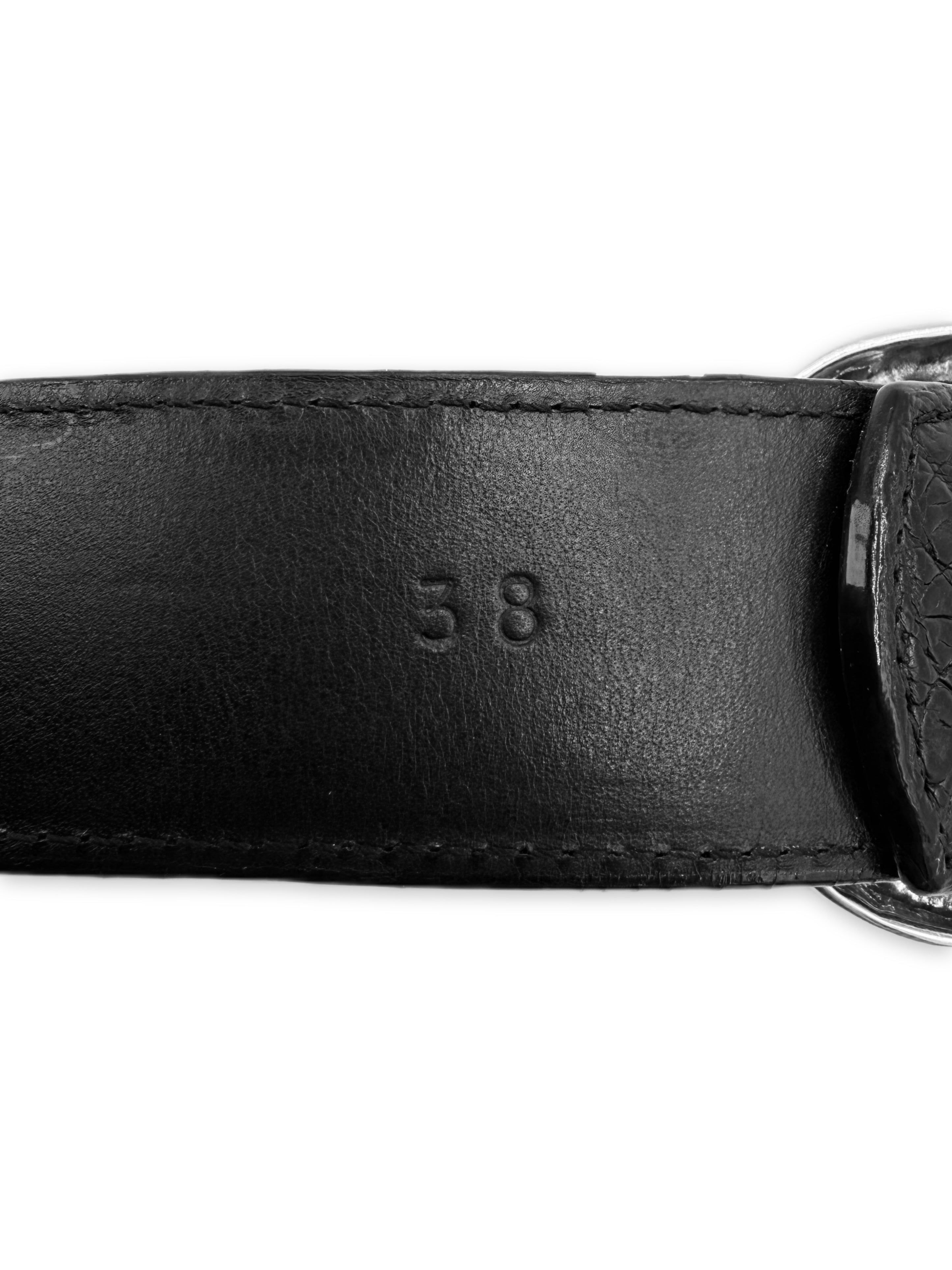 Chrome Hearts Alligator Leather ‘Gunslinger’ .925 Silver Belt