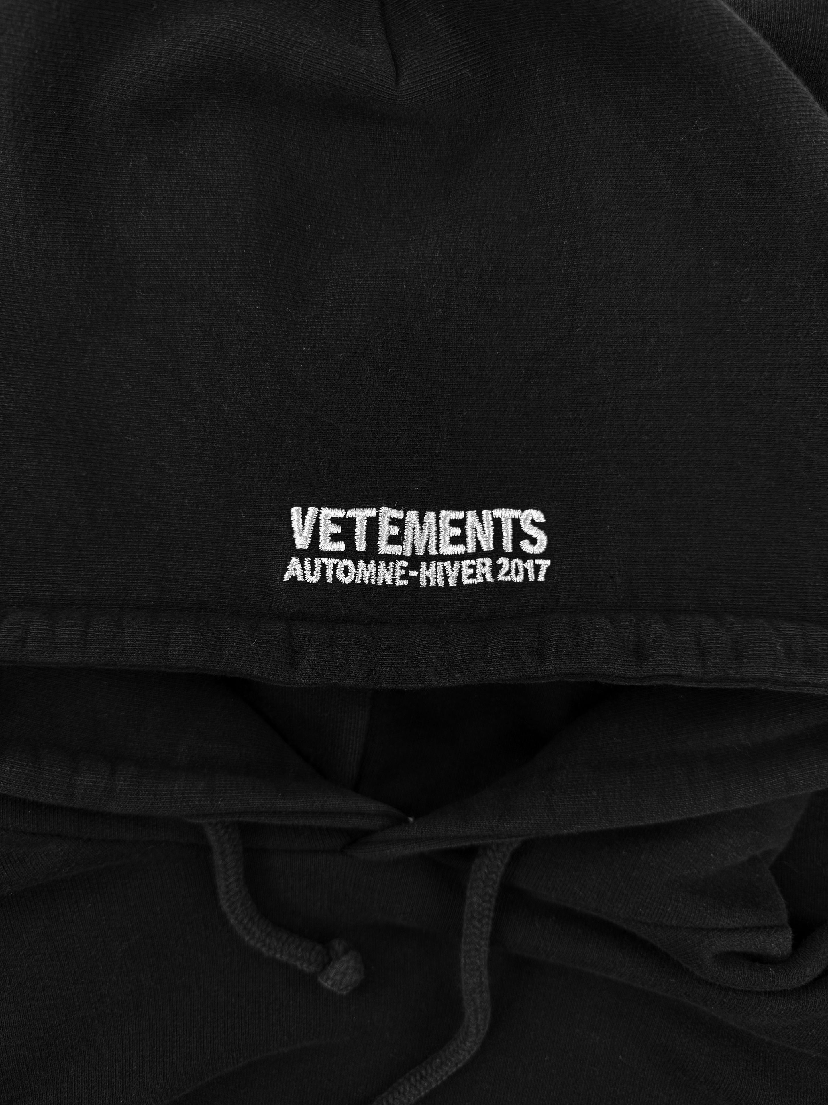 AW17 Vetements Homme ‘Total Fucking Darkness’ Pentagram Hoodie
