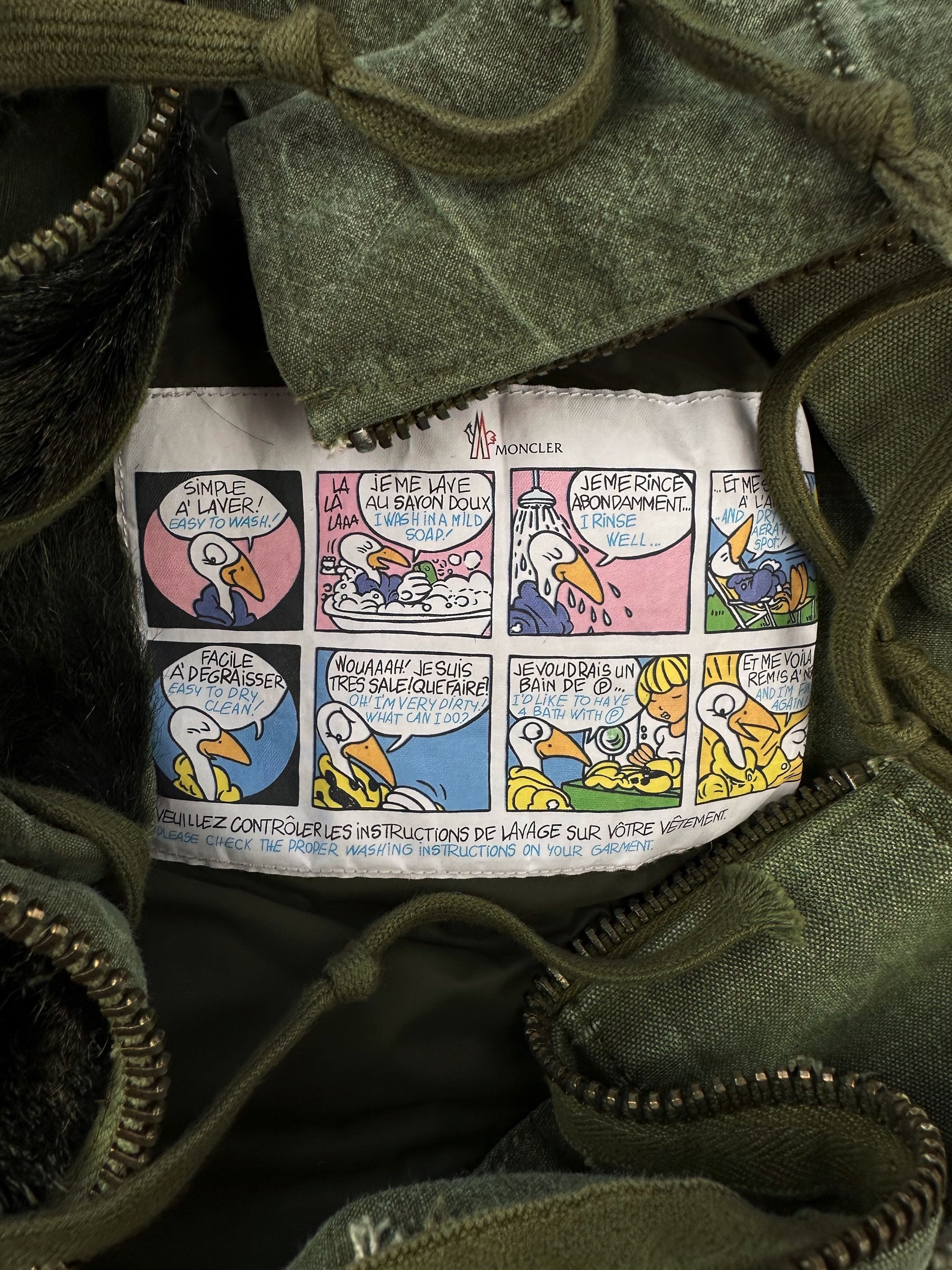 AW17 Moncler x Greg Lauren ‘Collide’ Reworked Denim Puffer Trench Coat