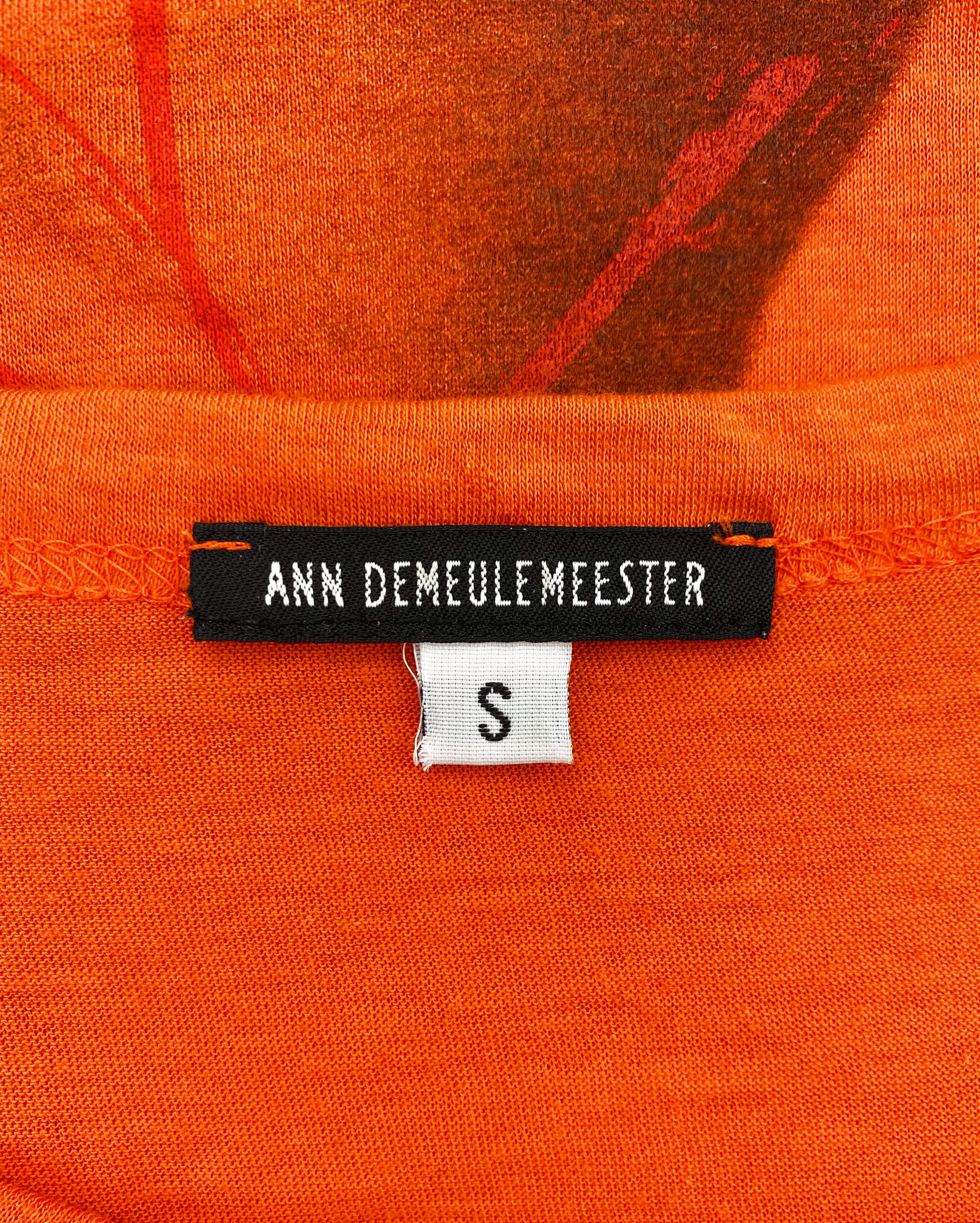 Ann Demeulemeester “Je Est Un Autre” Abstract Face T-Shirt