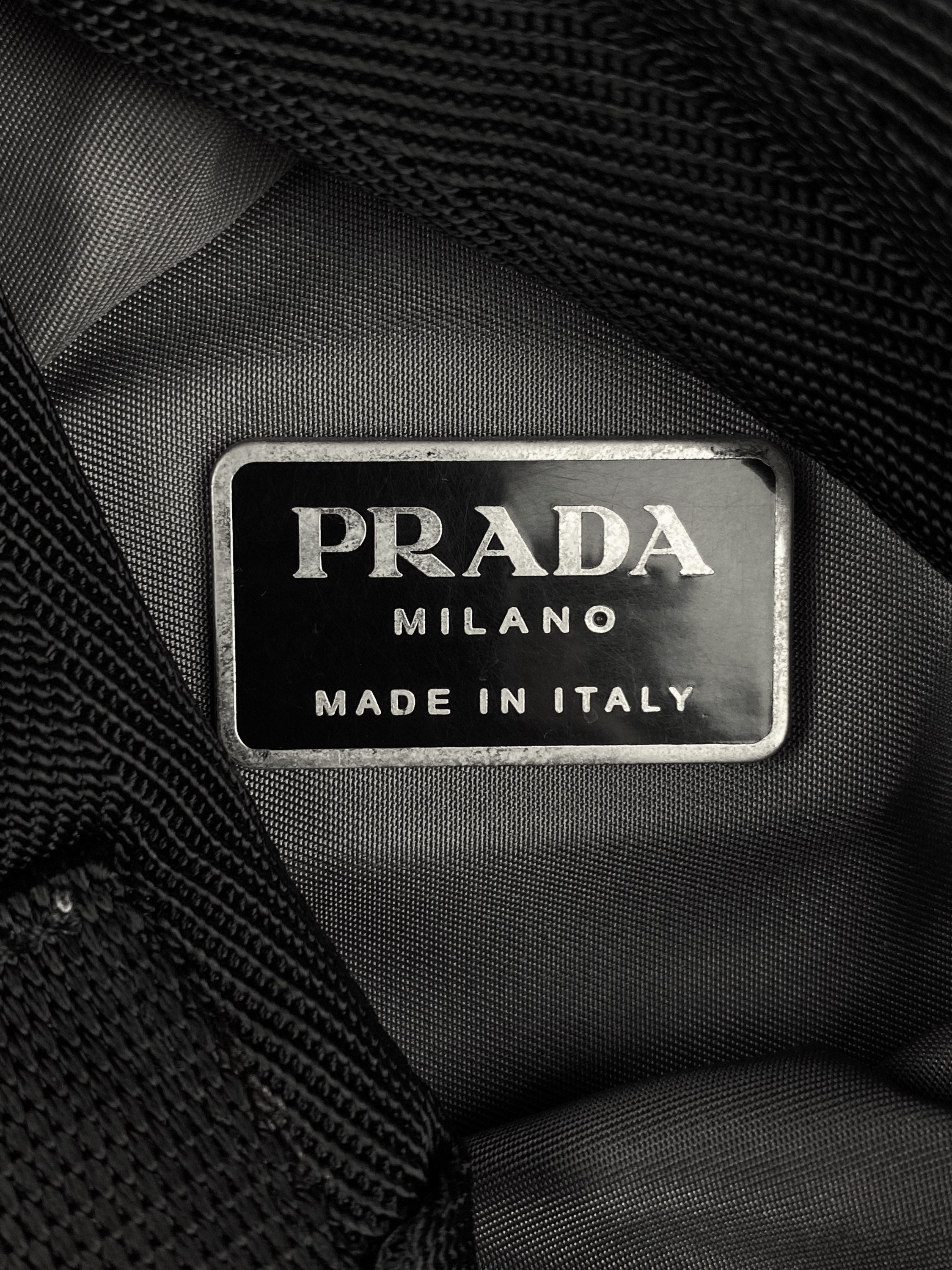 00s Prada Bungee Cord Adjutable Nylon Multi-Strap Backpack