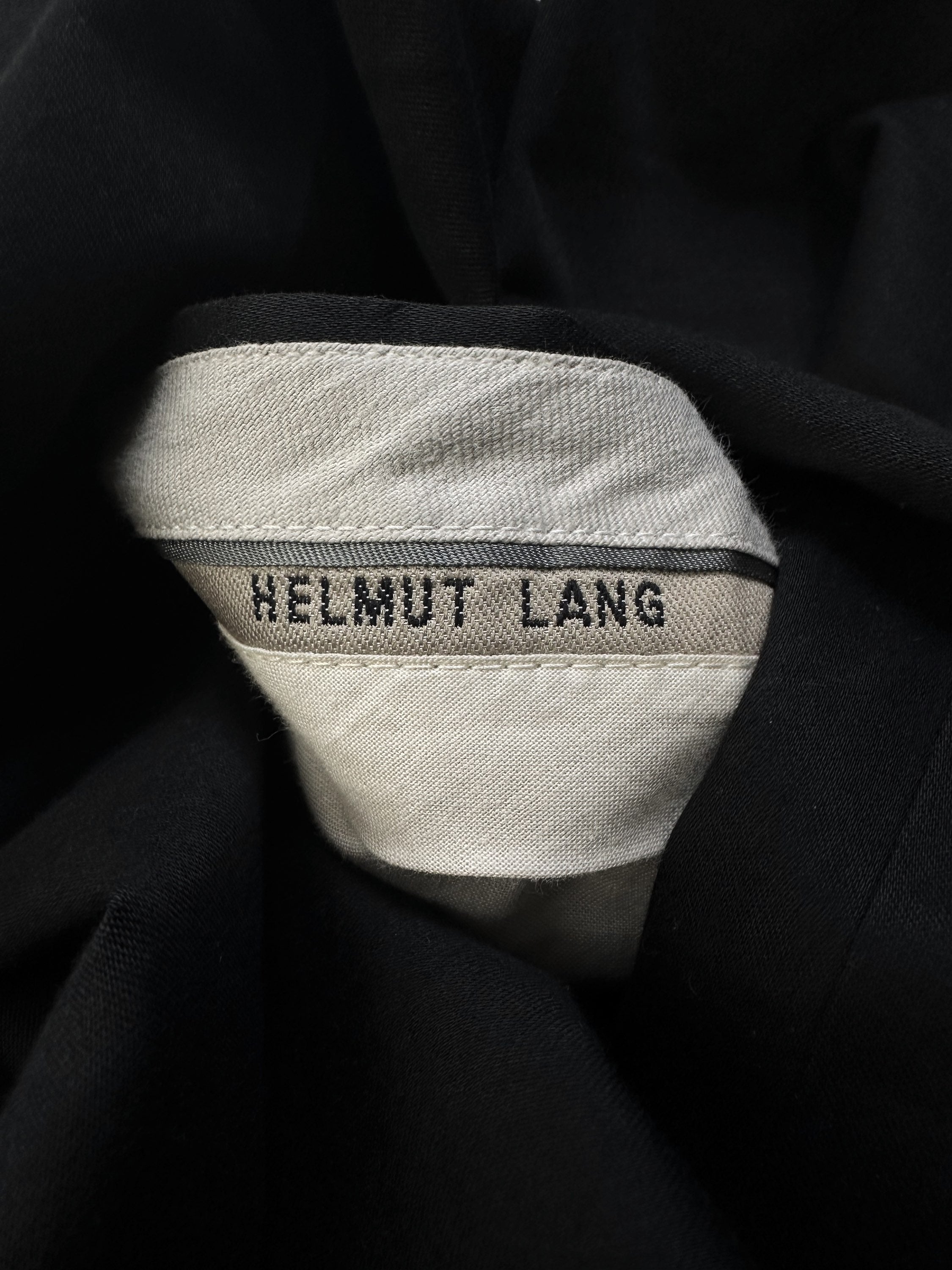 00s Helmut Lang Black ‘Wide Cut’ French Button Trousers