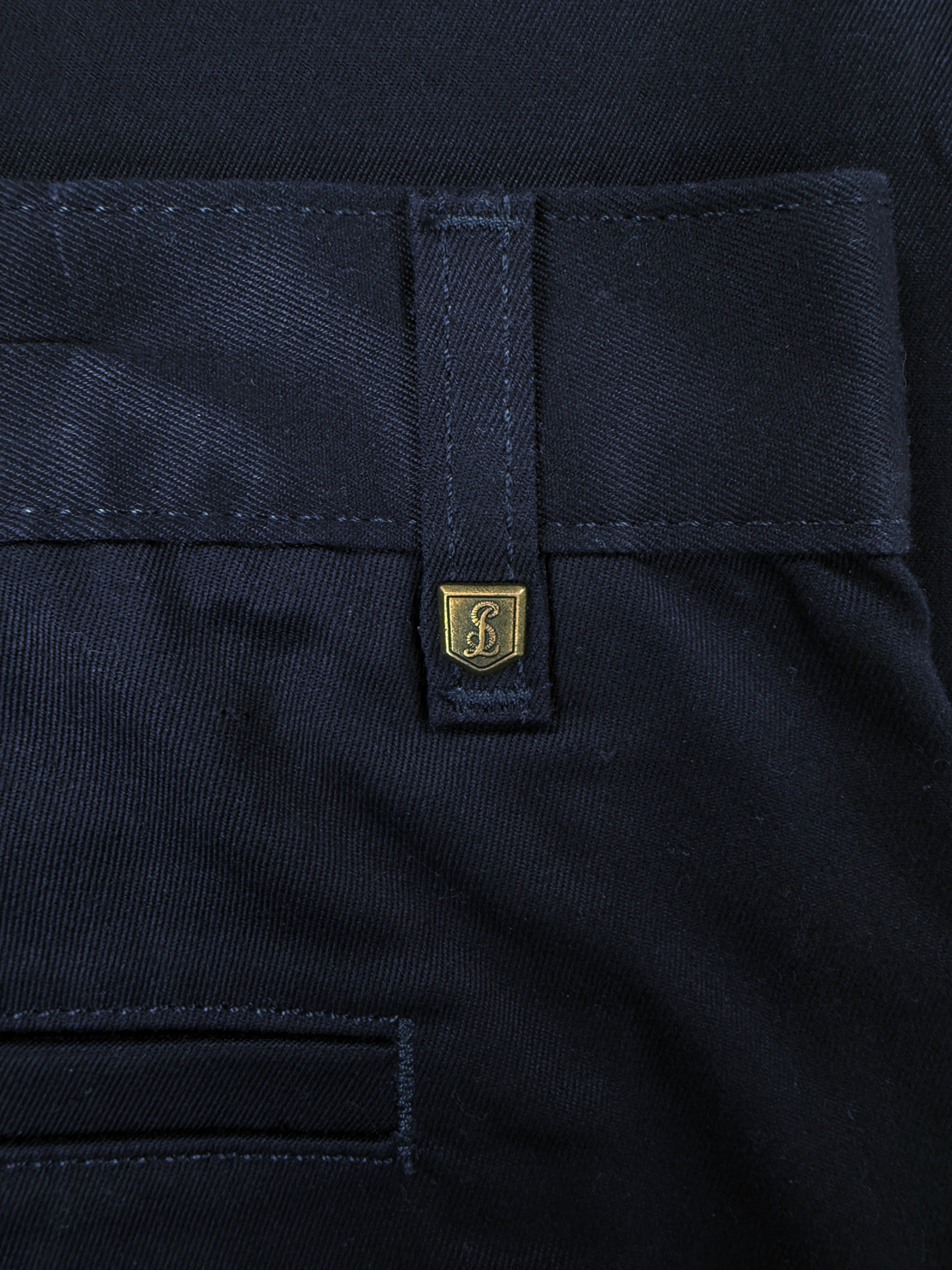 Saint Laurent Paris Navy Blue Slim Cut Pants