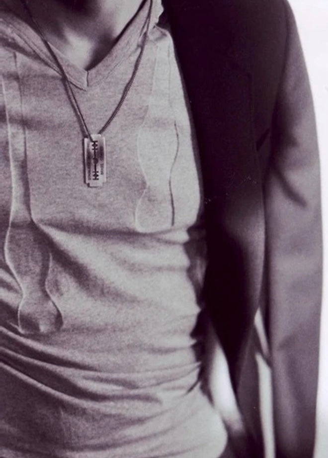 AW07 Maison Margiela Silver Plated Razor Blade Necklace