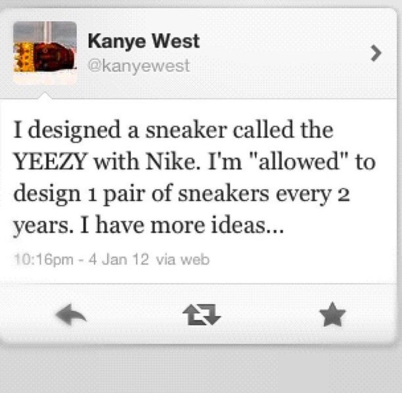 2009 Nike Air Yeezy 1 ‘Blink’ Phosphorescent High-top Sneakers