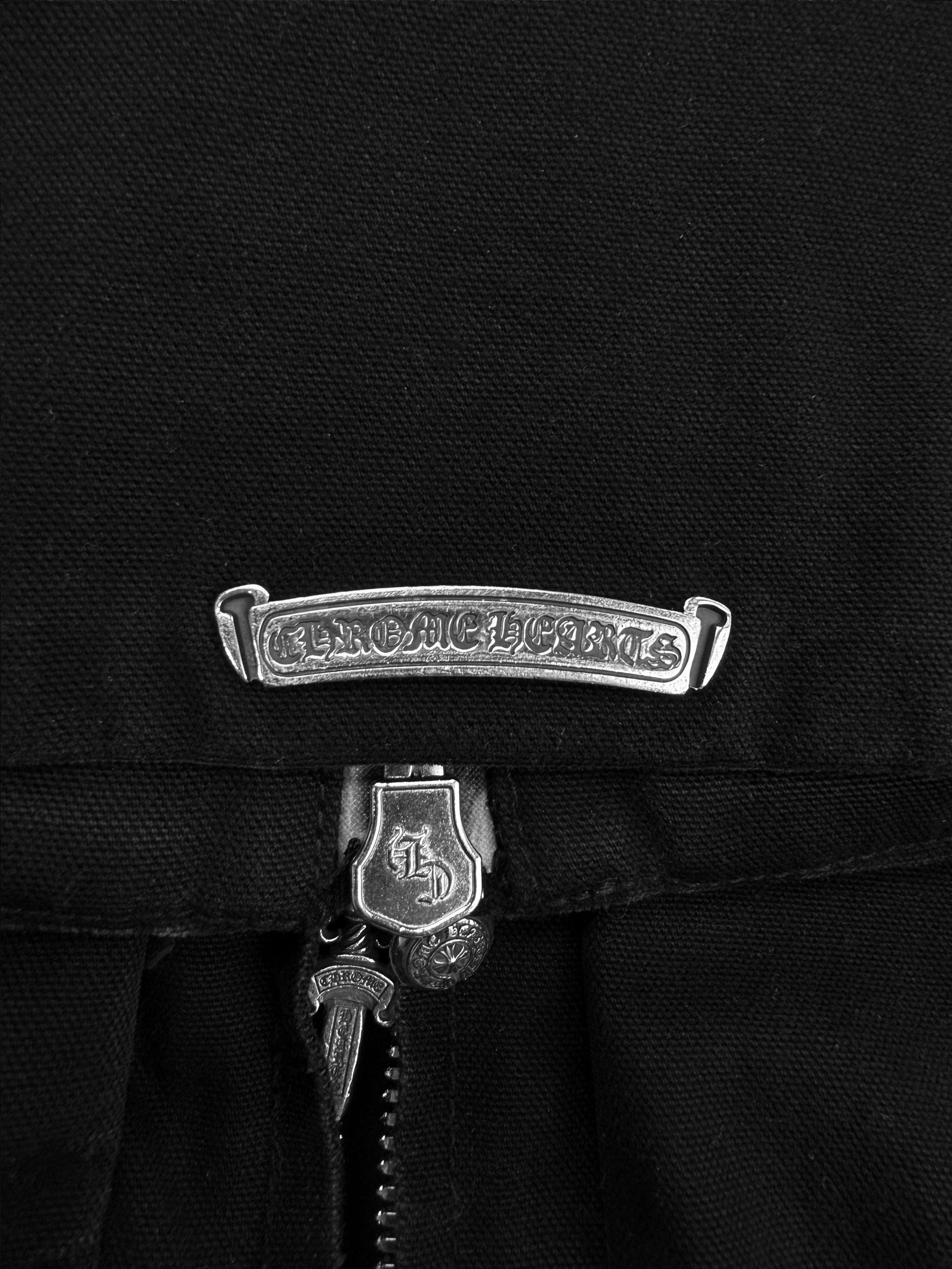 Chrome Hearts ‘Street Meat’ Black Dagger Zip Canvas Work Jacket