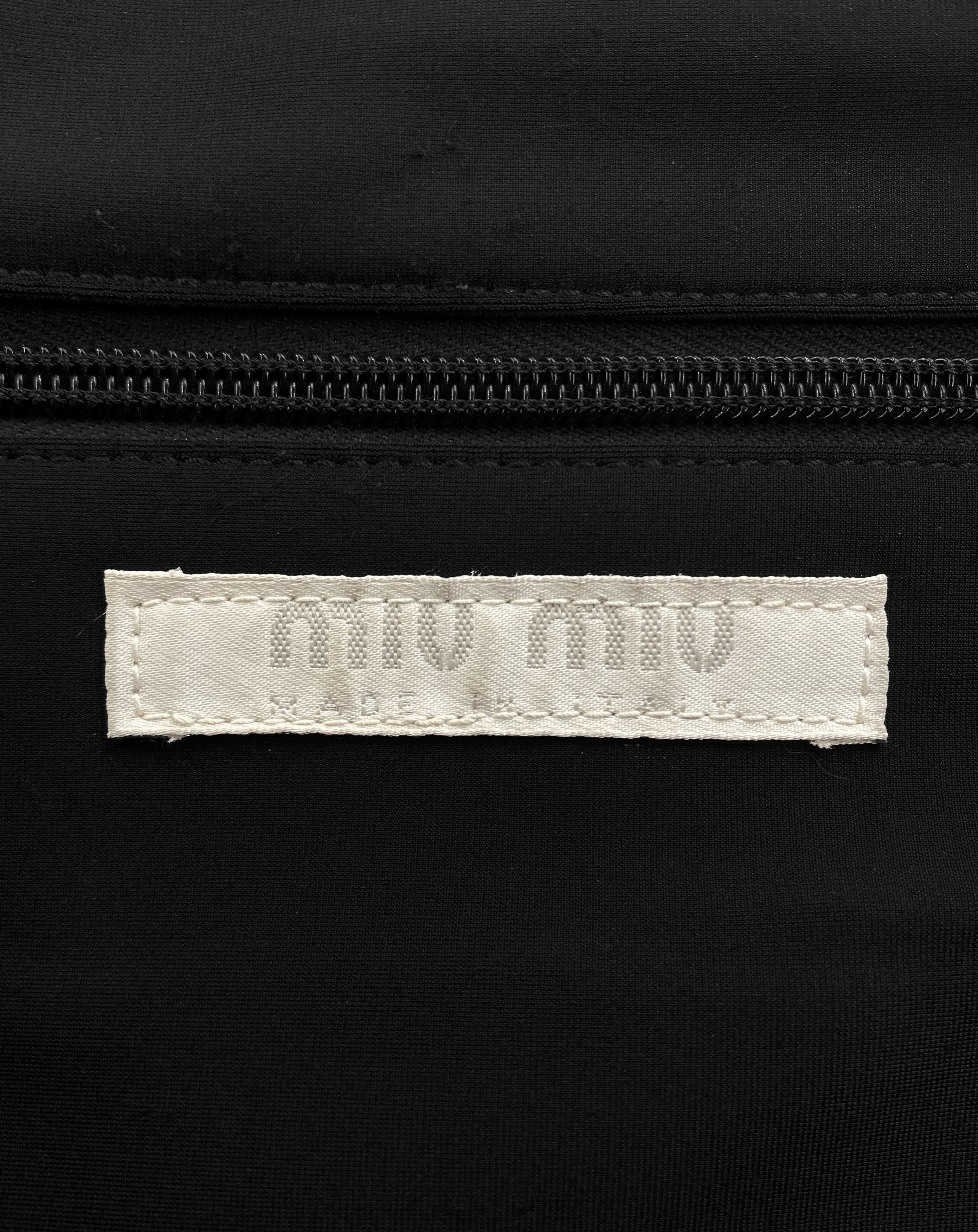 SS99 Miu Miu Nylon Black Crossbody Bag