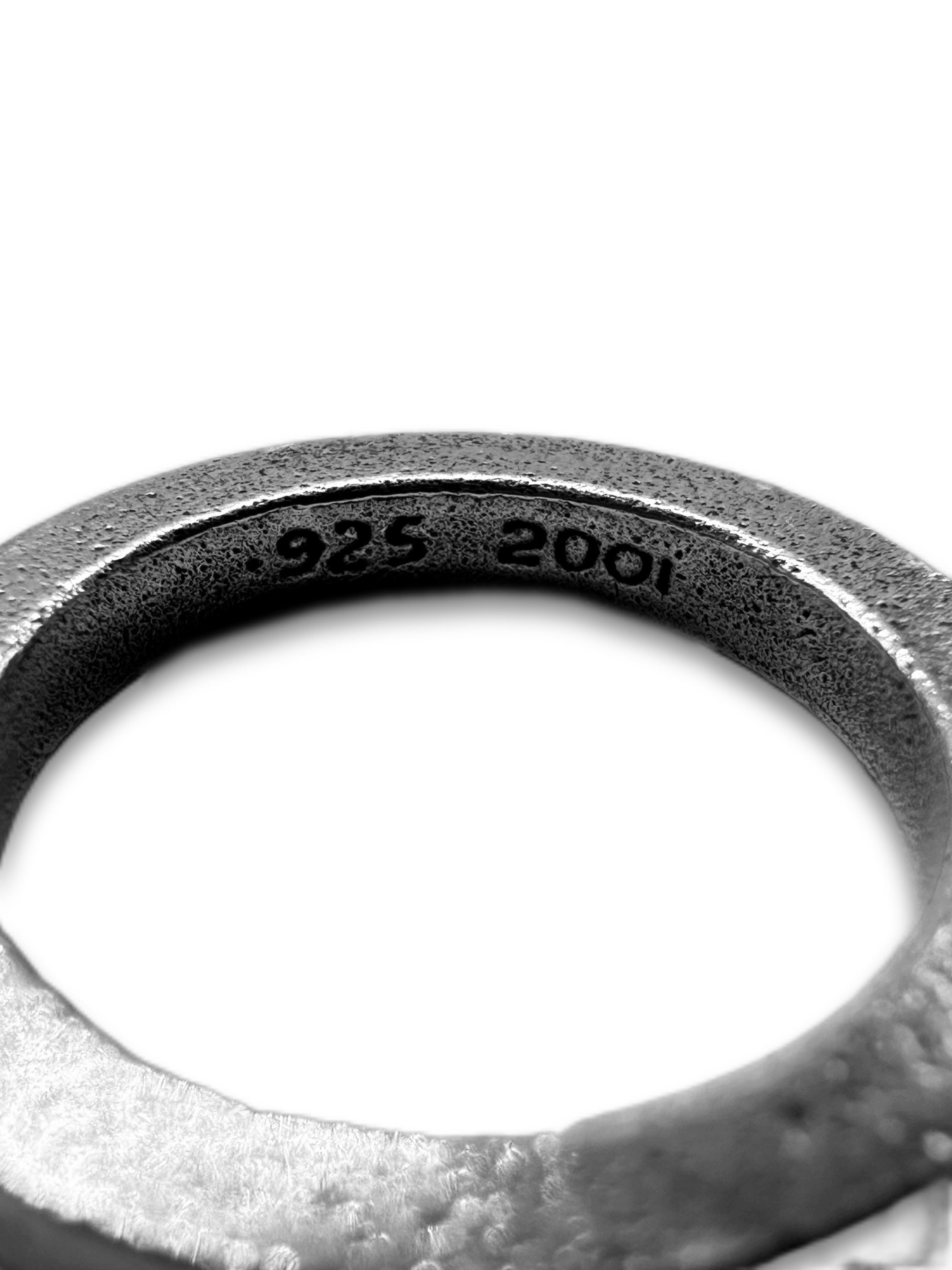 Chrome Hearts 3mm Etched Logo .925 Silver Spacer Ring