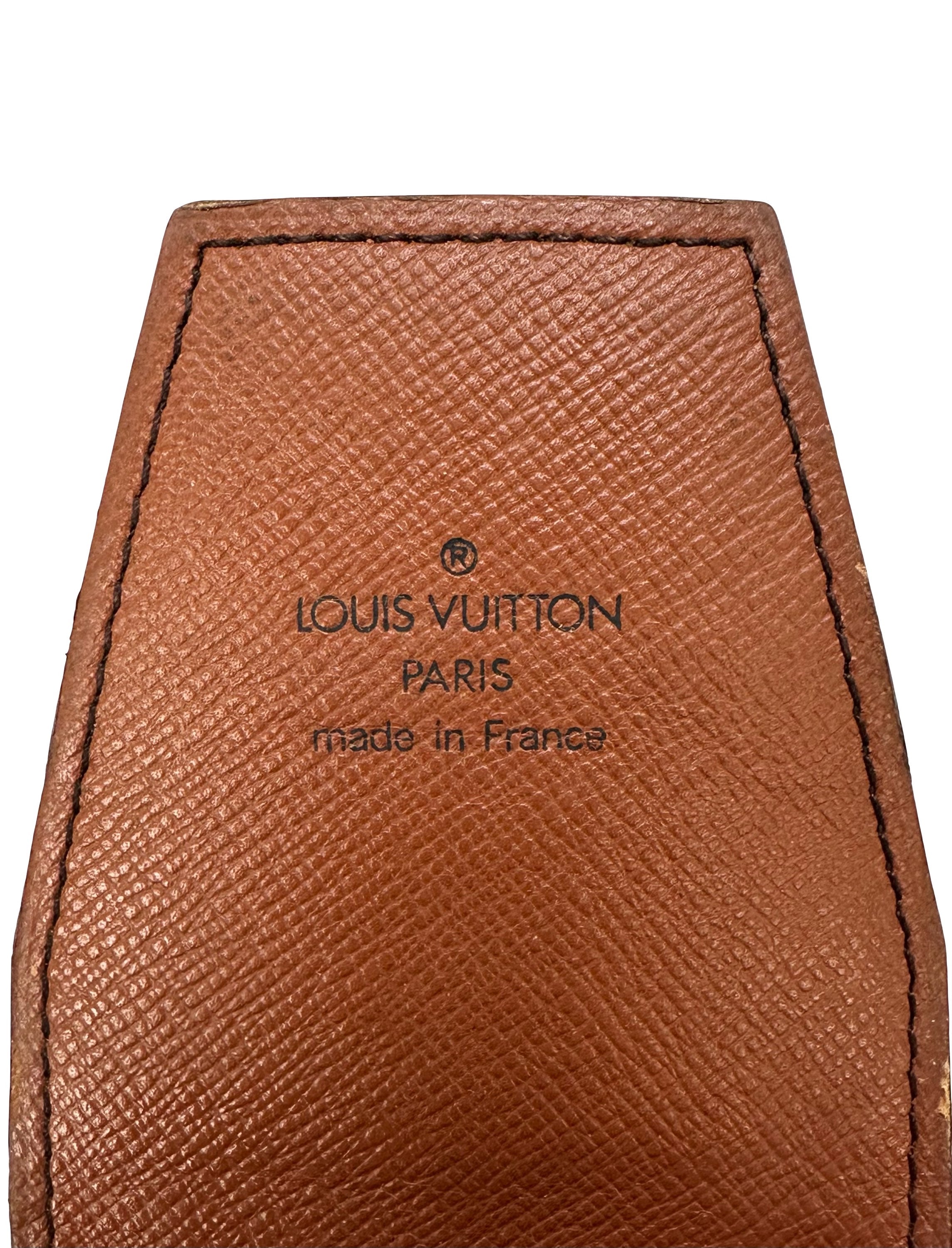 90s Louis Vuitton Brown LV Monogram Cigarette Holder